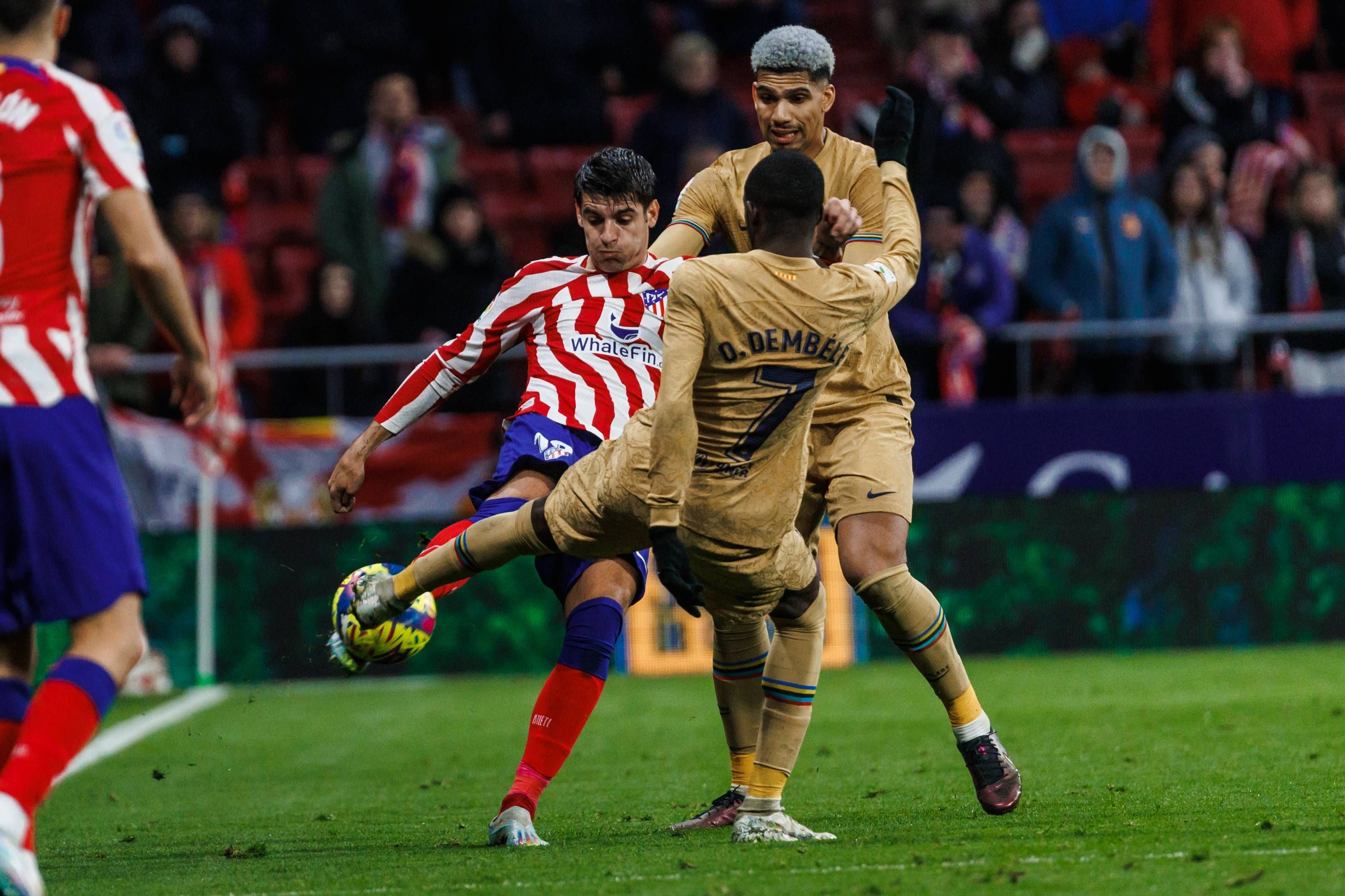  Álvaro Morata, en el Atlético de Madrid-Barcelona.