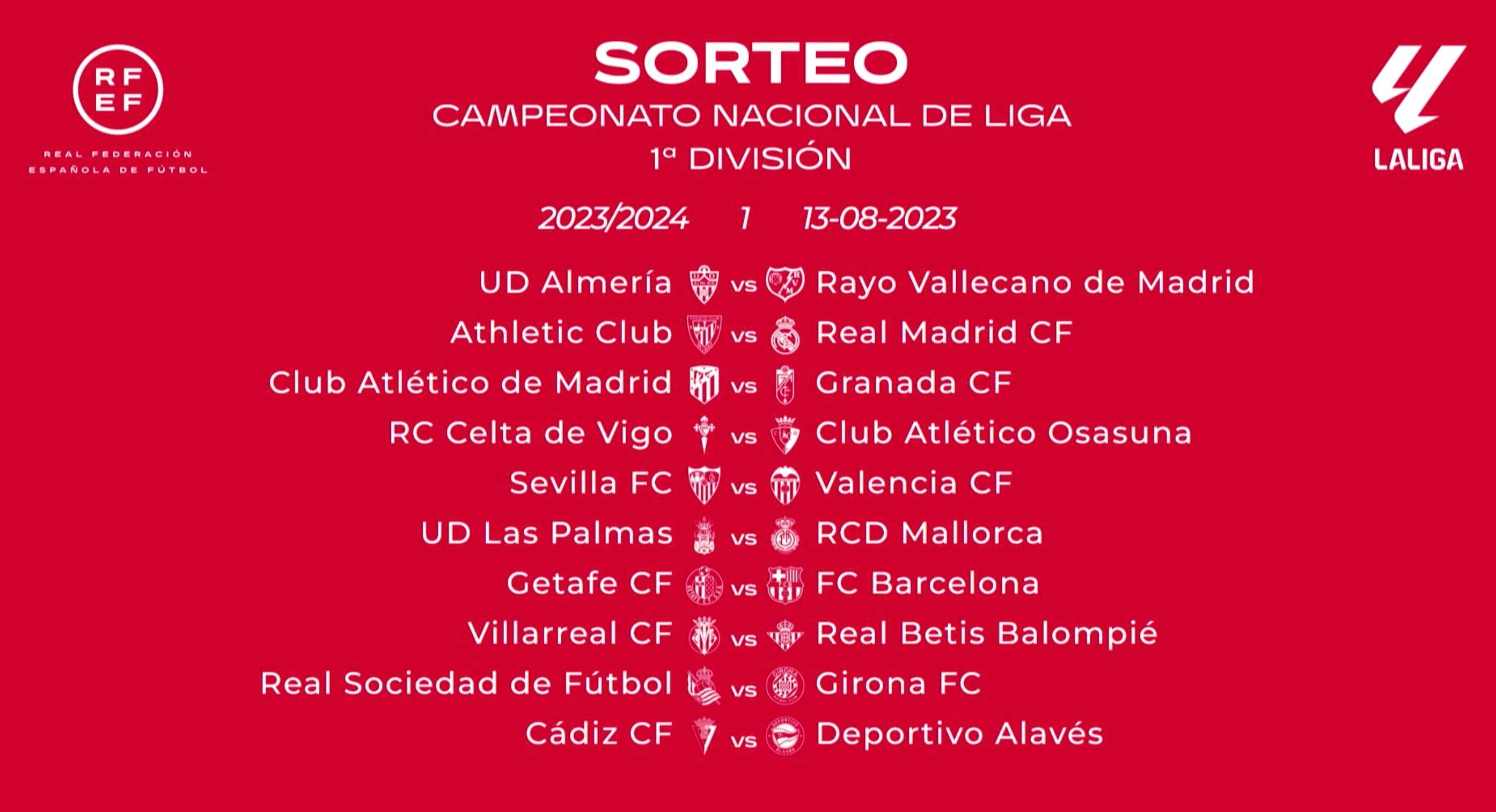  Primera jornada de LaLiga 23/24
