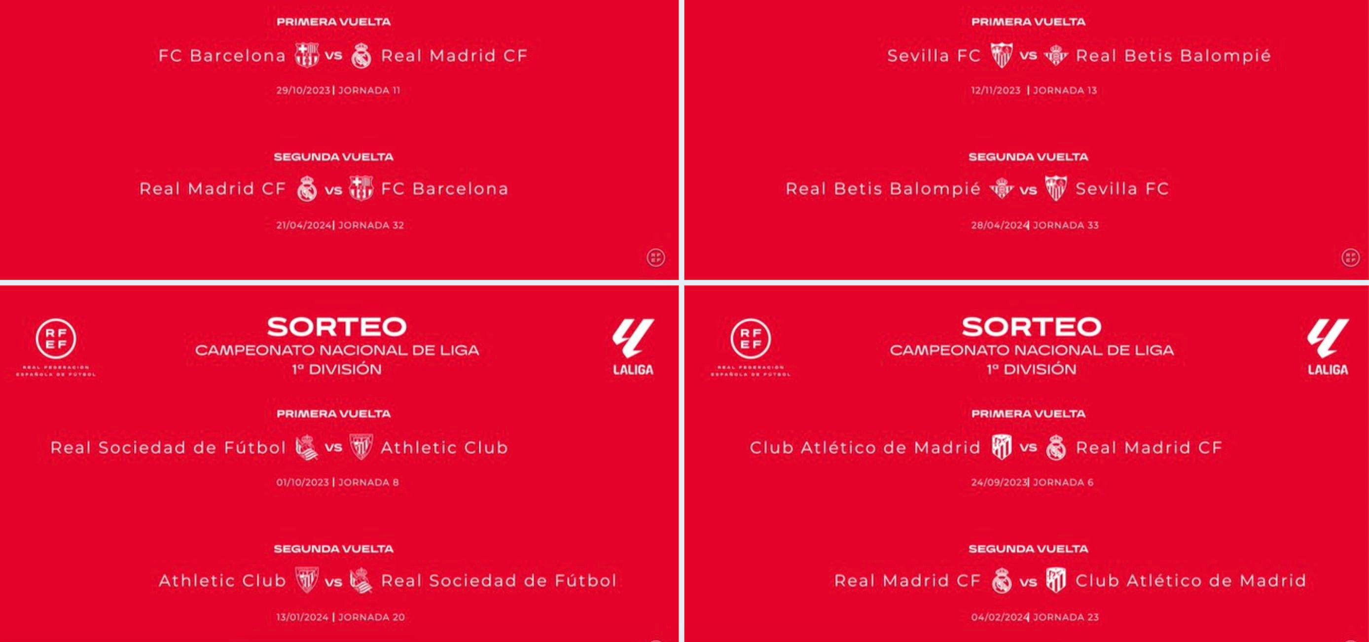  Fechas del Clásico y los derbis