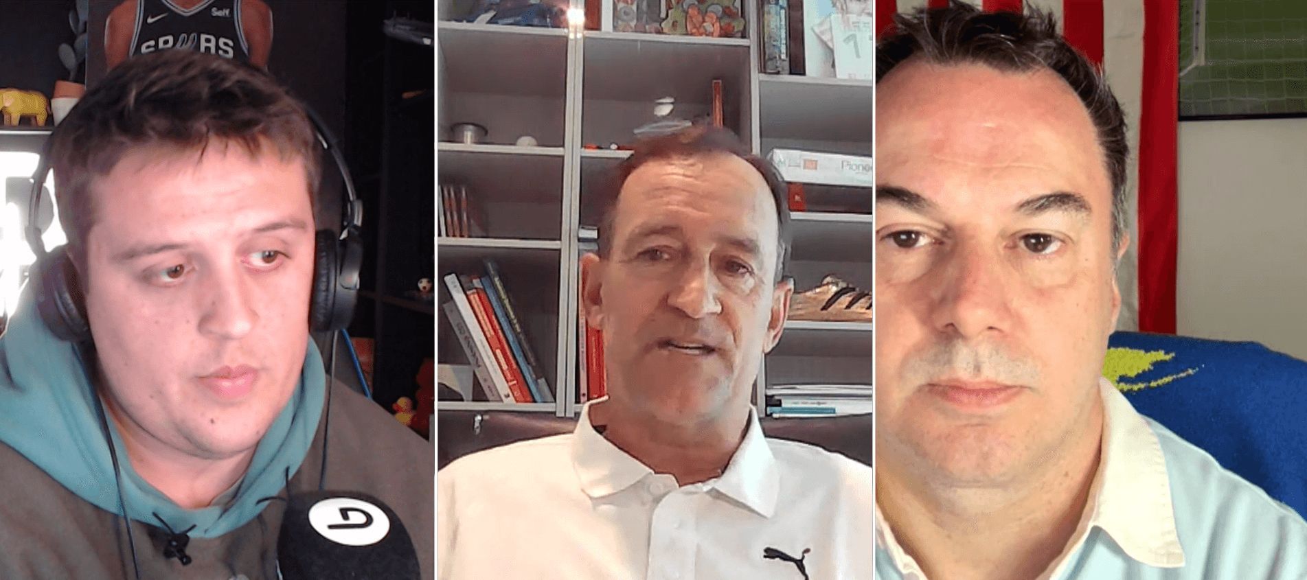  Joseba Etxeberria atiende a ElDesmarque con Dany Ecija y Asís Martín