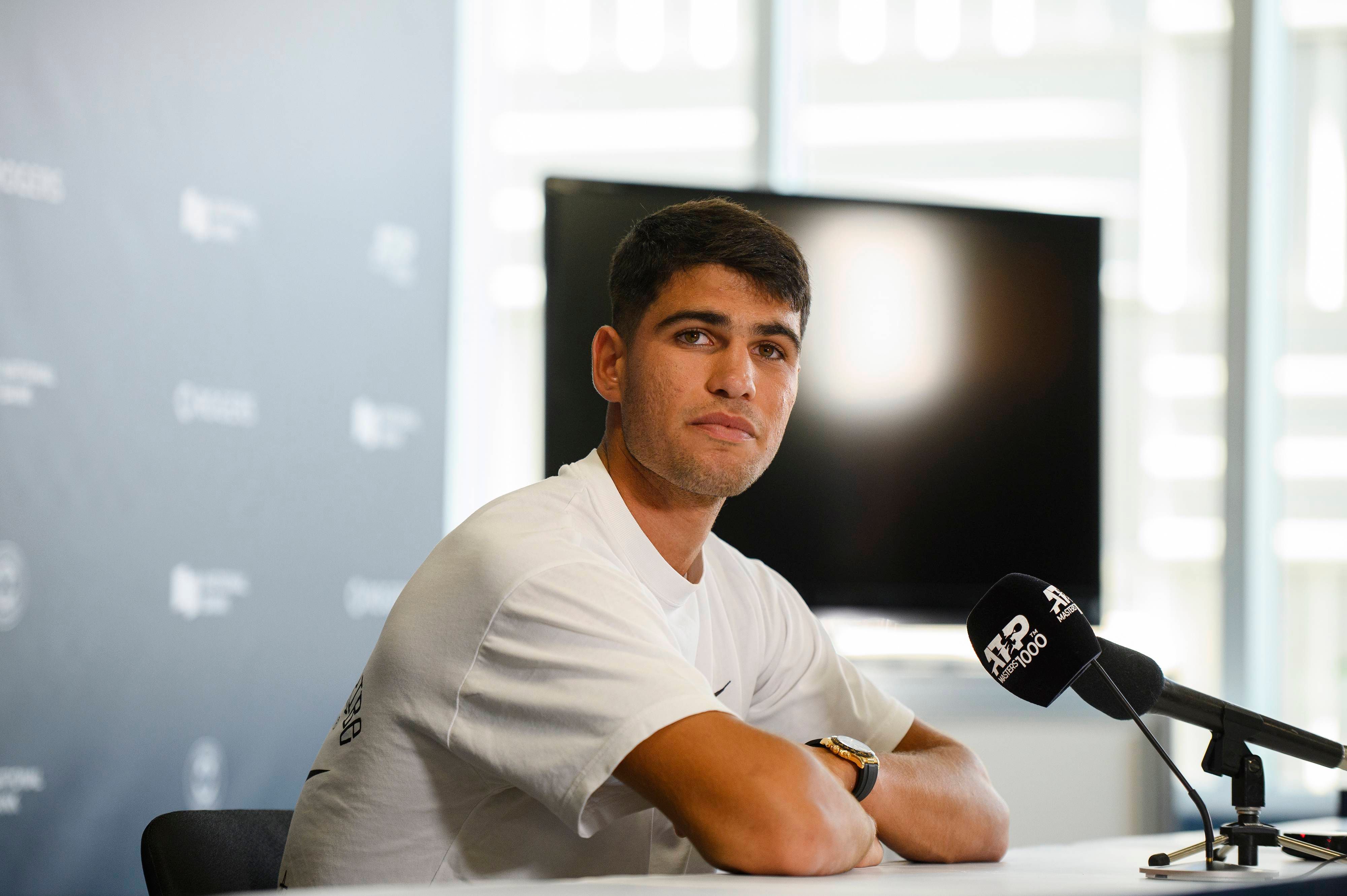 Carlos Alcaraz, en rueda de prensa en Toronto (FOTO: Cordón Press).