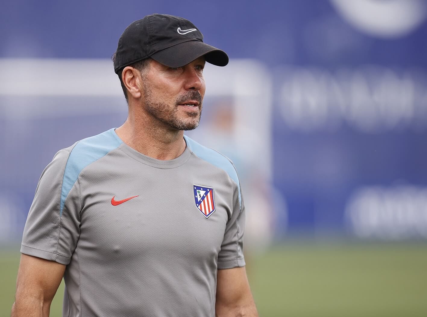  Diego Pablo Simeone, en una sesión del Atlético.