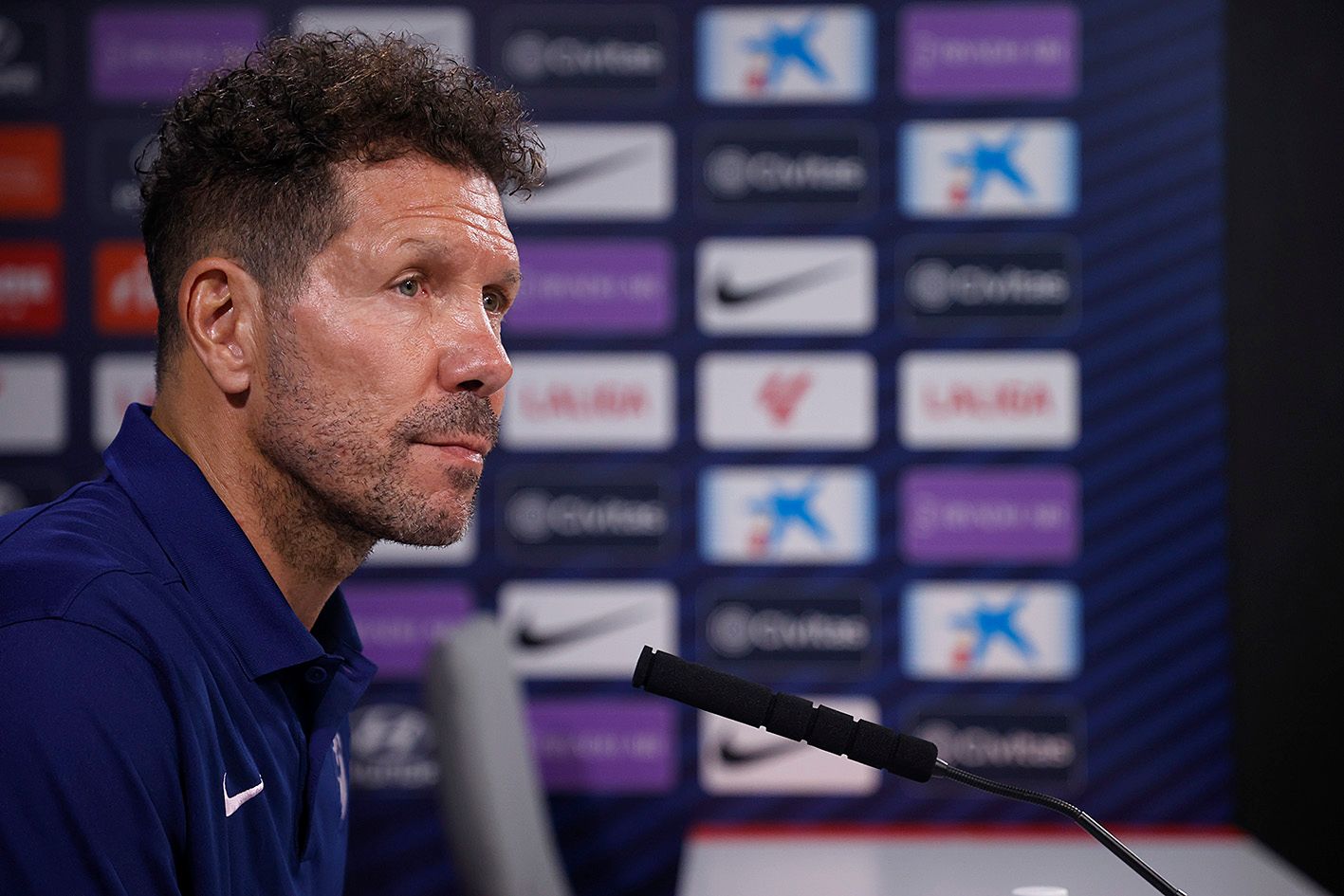 Diego Pablo Simeone, en rueda de prensa.