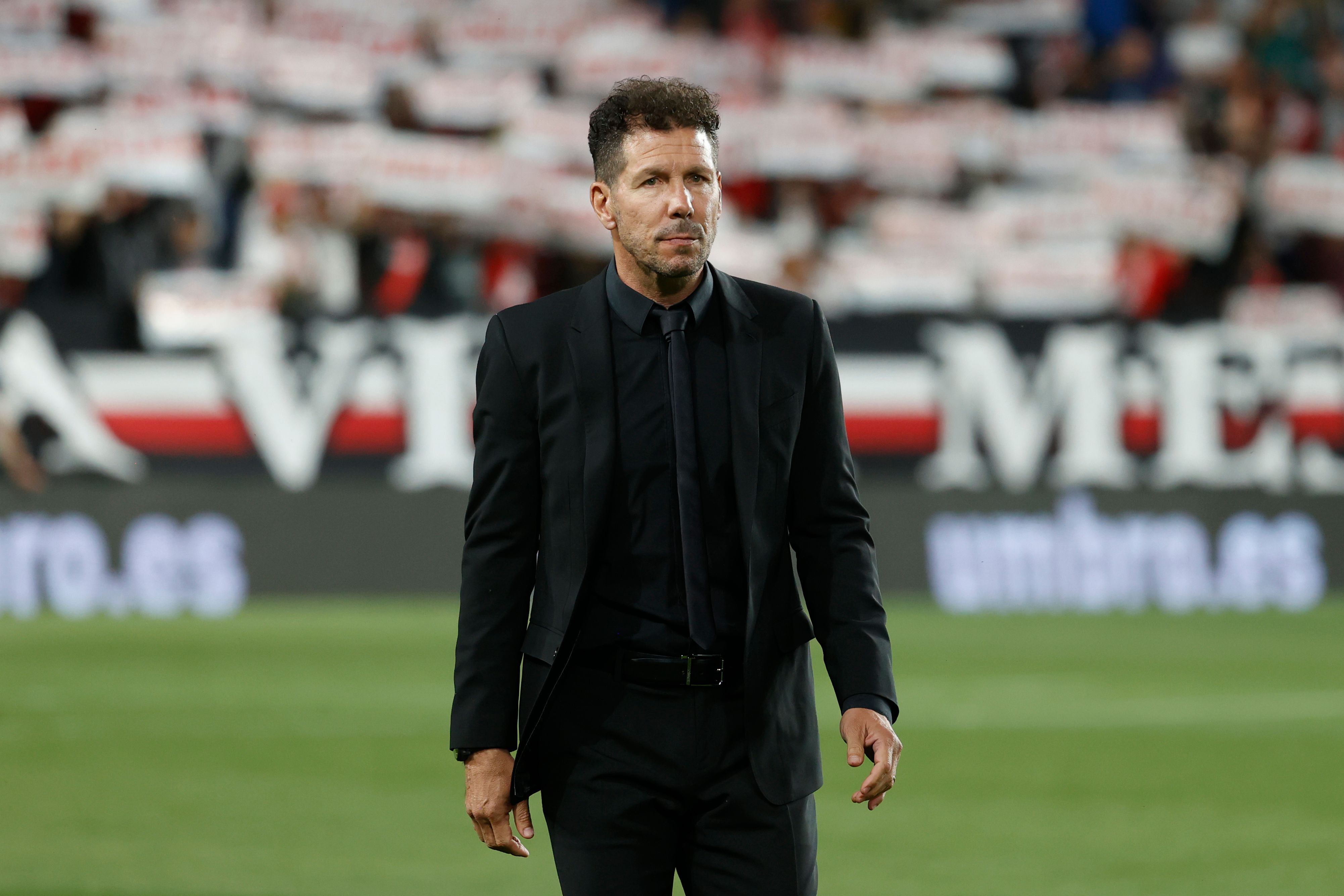 Diego Pablo Simeone, en Vallecas (Foto: EFE).