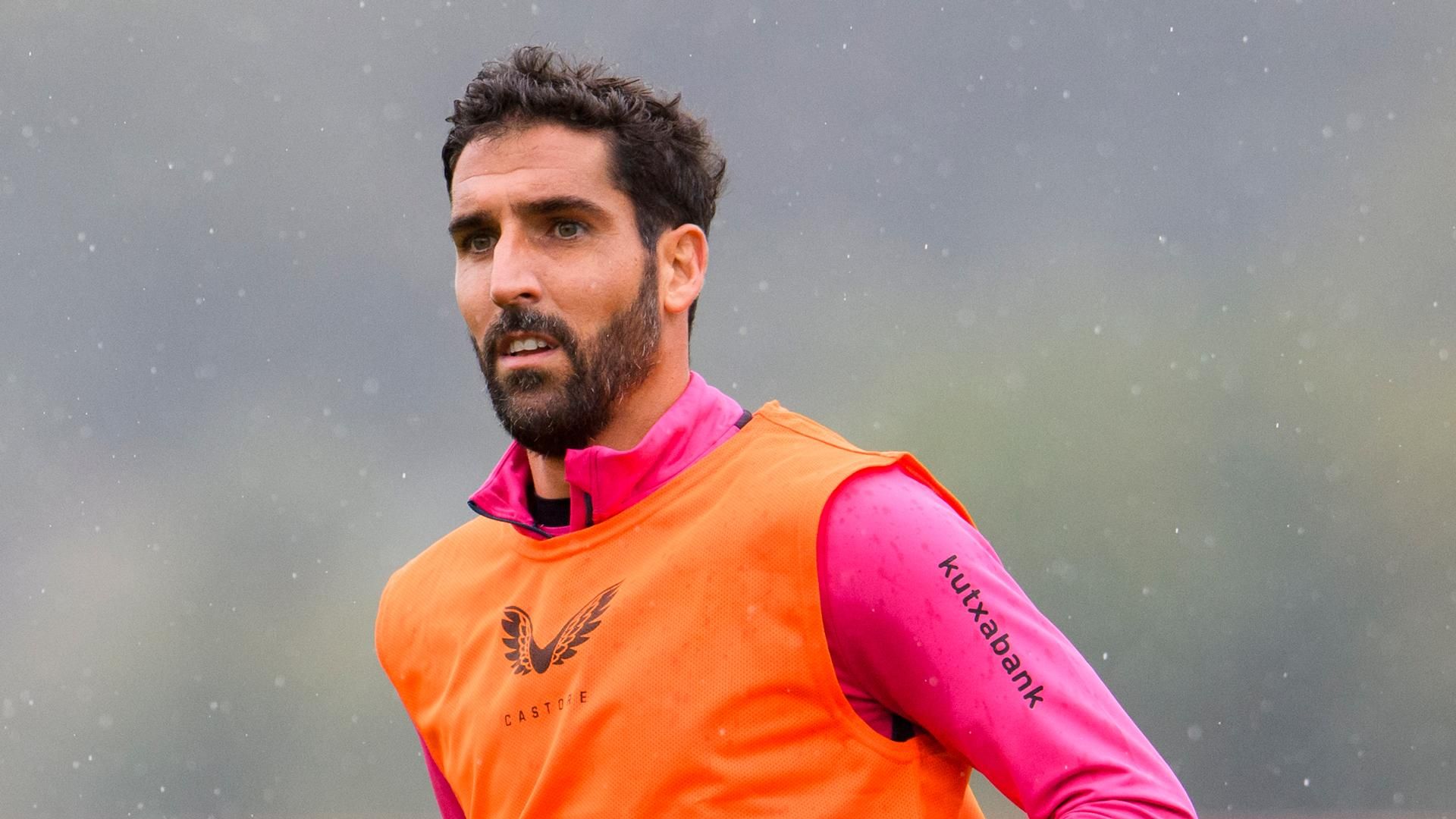 Entrenamiento de Raúl García con el Athletic.