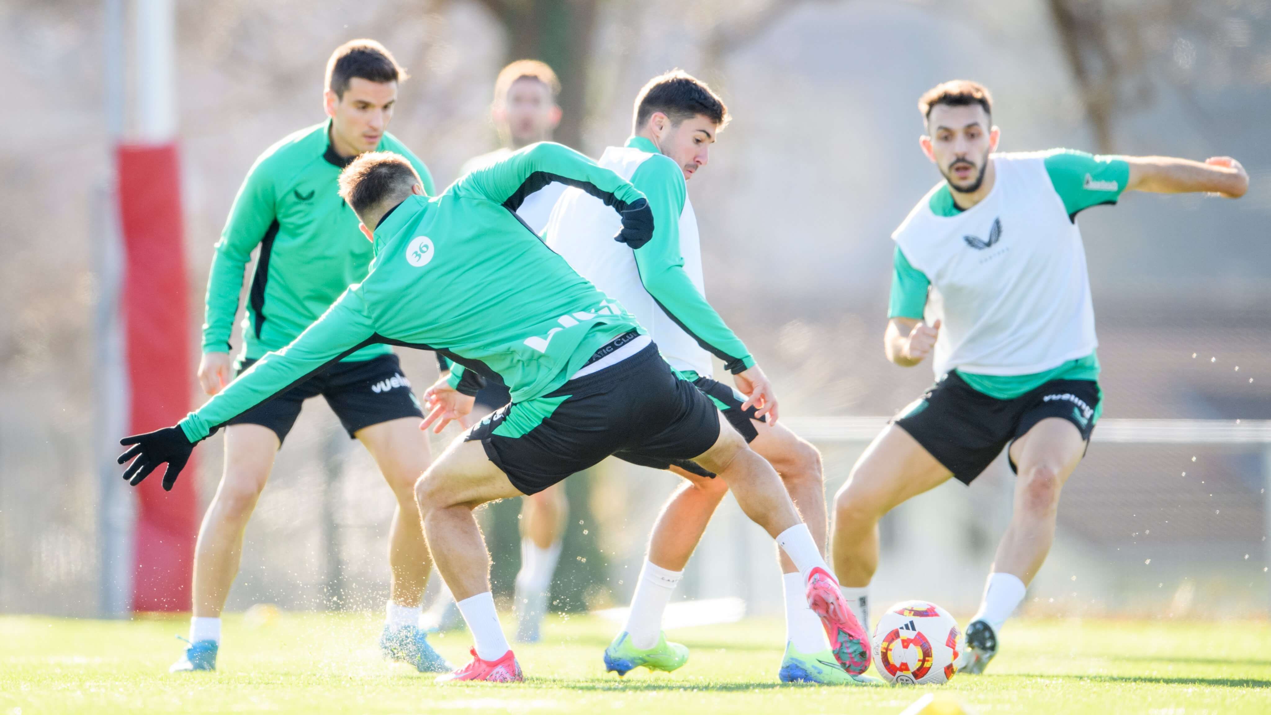  El equipo de Valverde trabaja y se esfuerza en Lezama antes de enfrentarse al CA Osasuna en San Mamés.