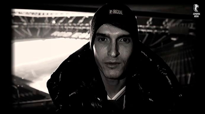 Denis Suárez en el RCD Stadium.