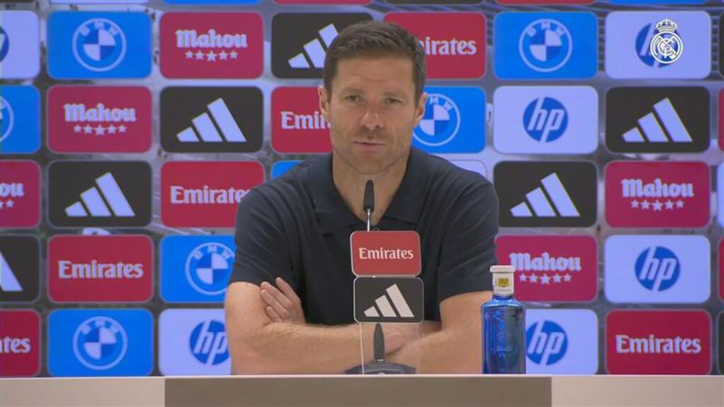 Xabi Alonso, en rueda de prensa