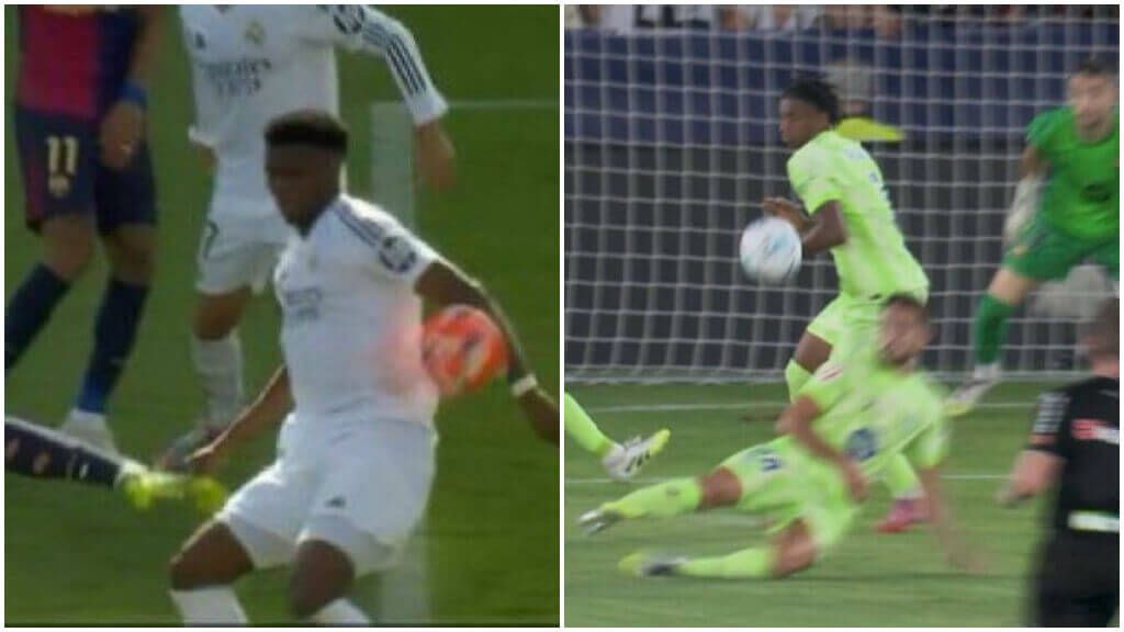  La comparación de la mano de Tchouaméni y la mano de Balde