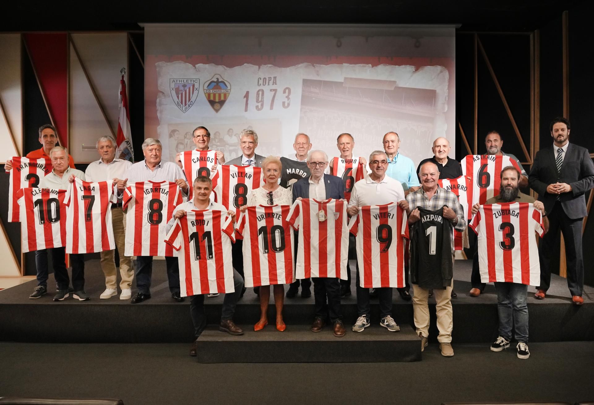  Homenaje a los campeones de Copa del Generalísimo del 1973.