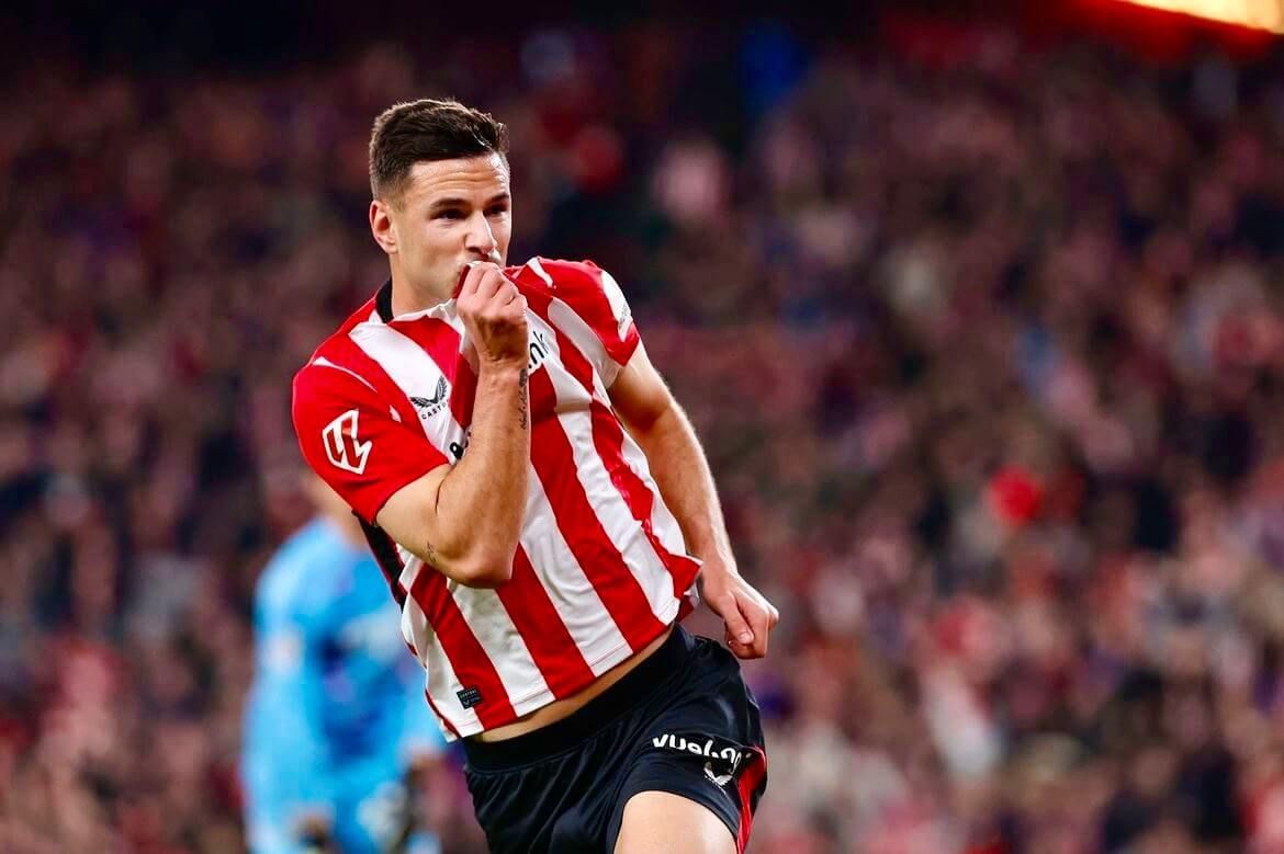  Gol de Gorka Guruzeta al Real Madrid, instantes después del 'show' del tiktoker.