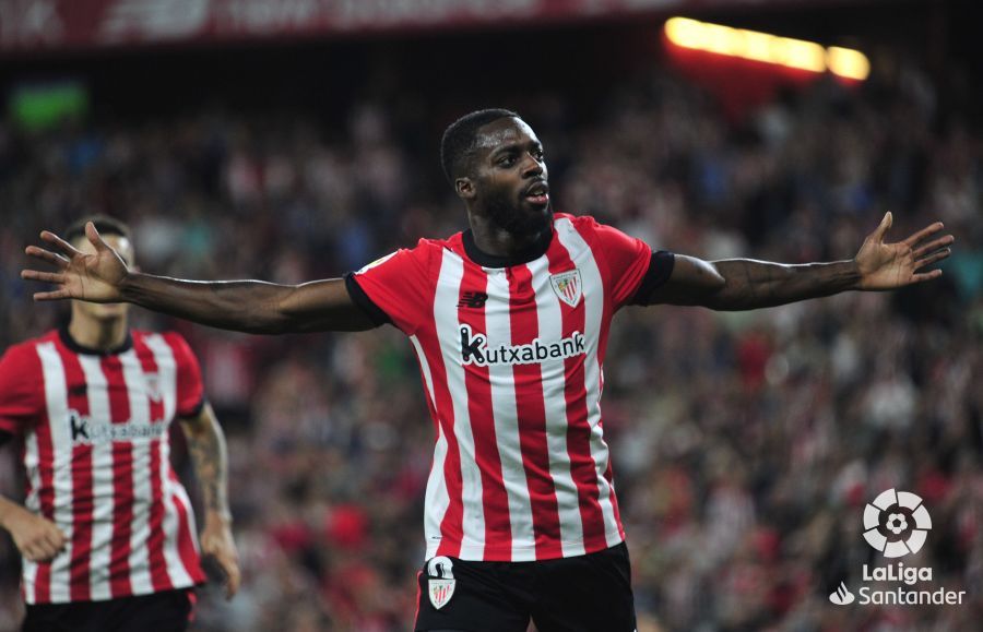  Iñaki Williams celebra su gol ante el Rayo. (LaLiga)