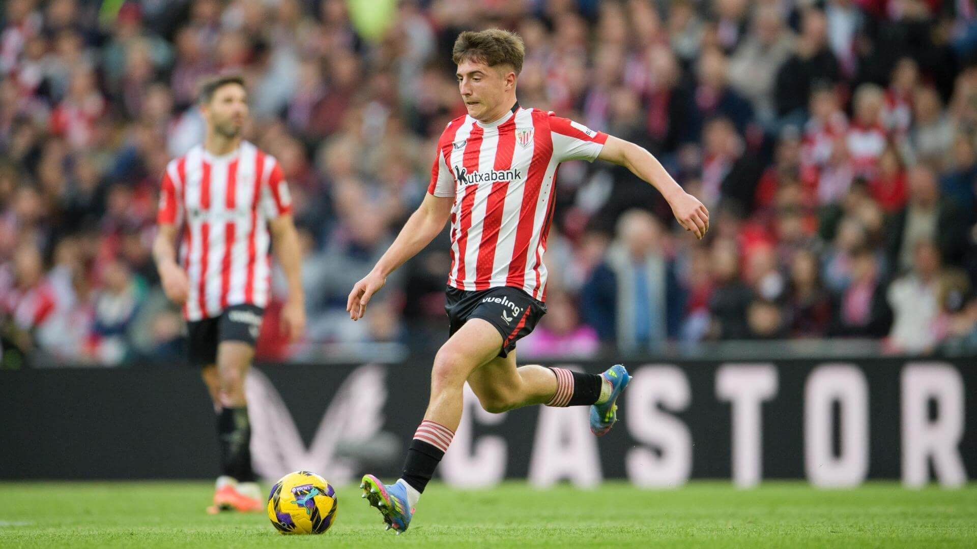 Mikel Jauregizar, ante Osasuna en San Mamés (Foto: Athletic Club).