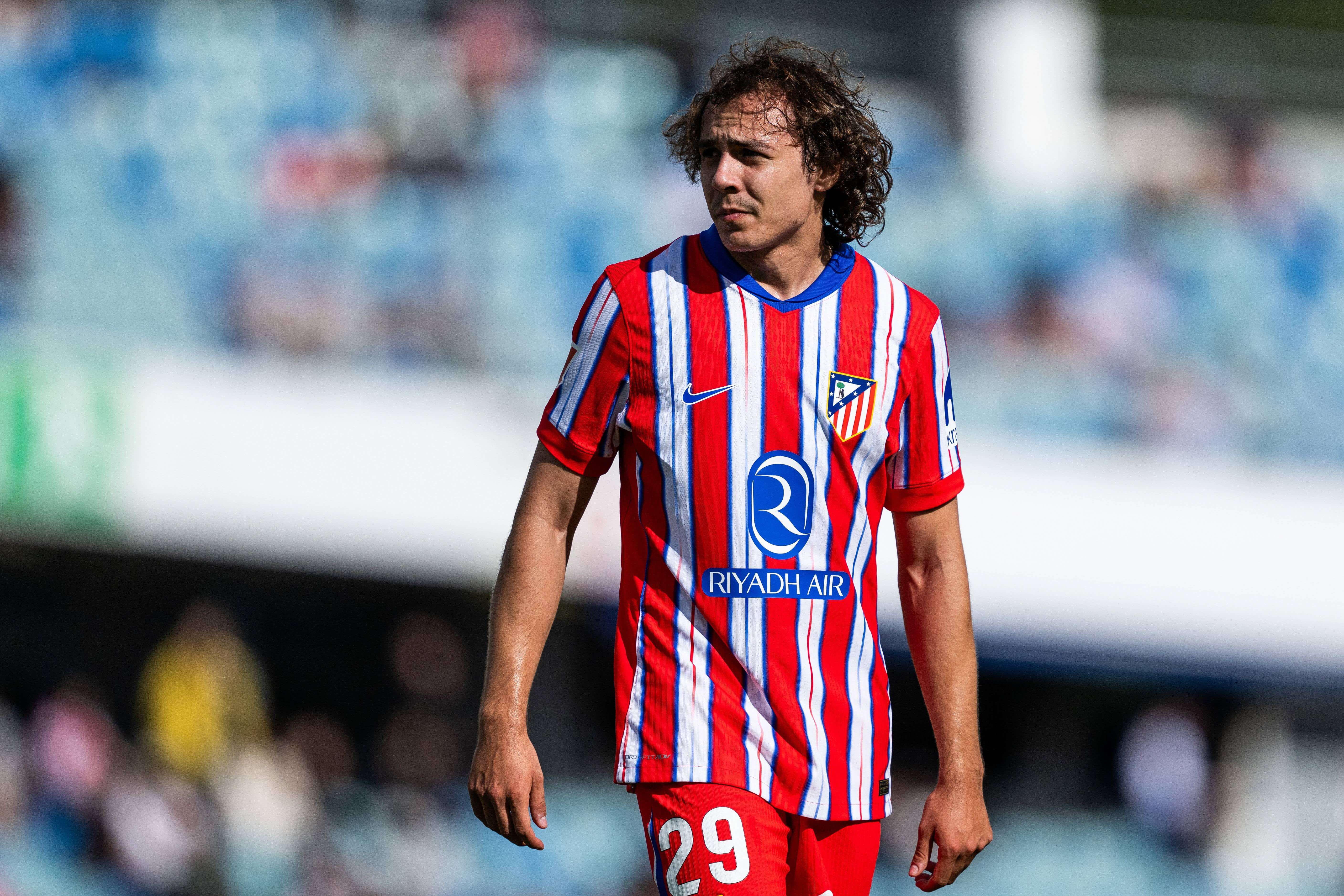  Javi Serrano, en un partido de pretemporada con el Atlético de Madrid.