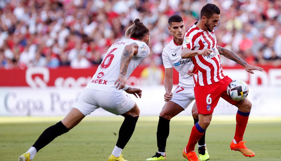 Koke, en el Sevilla-Atlético de Madrid.