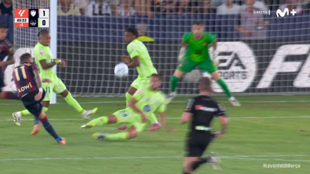 La mano de Balde ante el Levante (Movistar+)