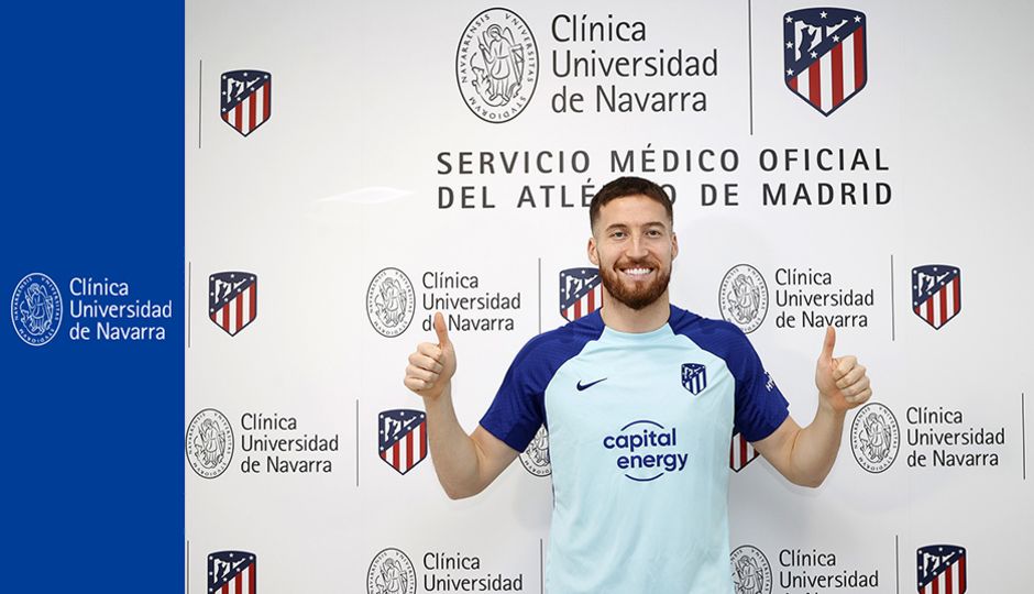 Matt Doherty, en su reconocimiento médico con el Atlético de Madrid.