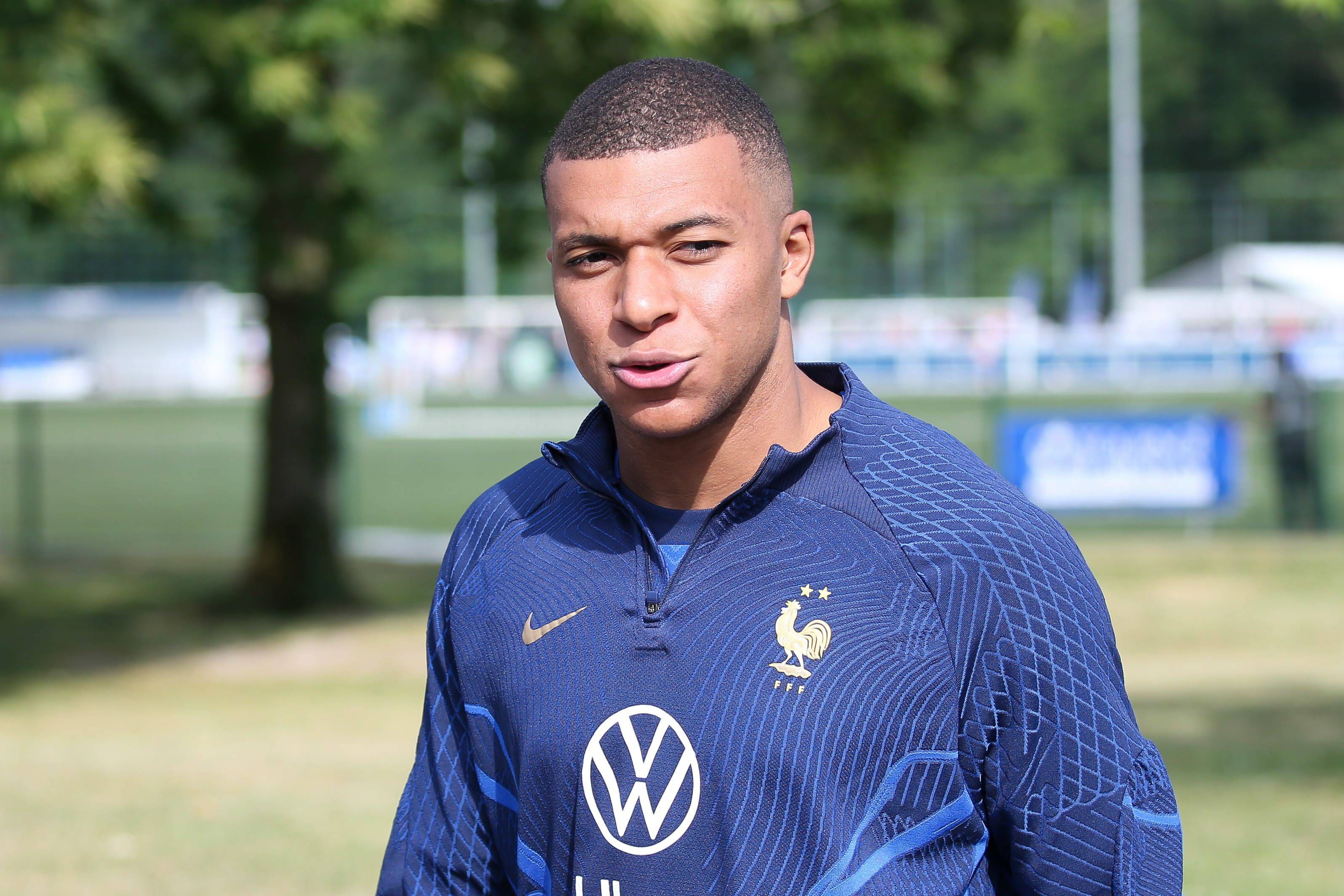 Kylian Mbappé, con la selección francesa.