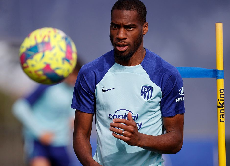 Geoffrey Kondogbia, en una sesión del Atlético de Madrid (Foto: ATM).