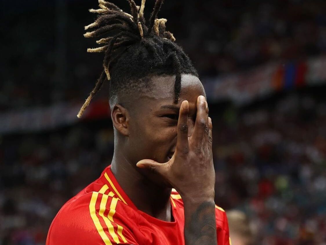  Nico Williams, a lo Neymar en la Eurocopa de Alemania 2024.