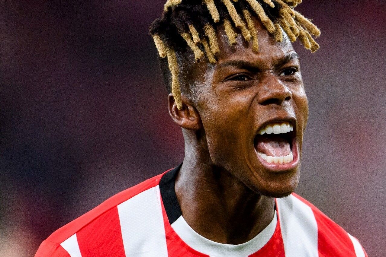 La rabia de Nico Williams en San Mamés.