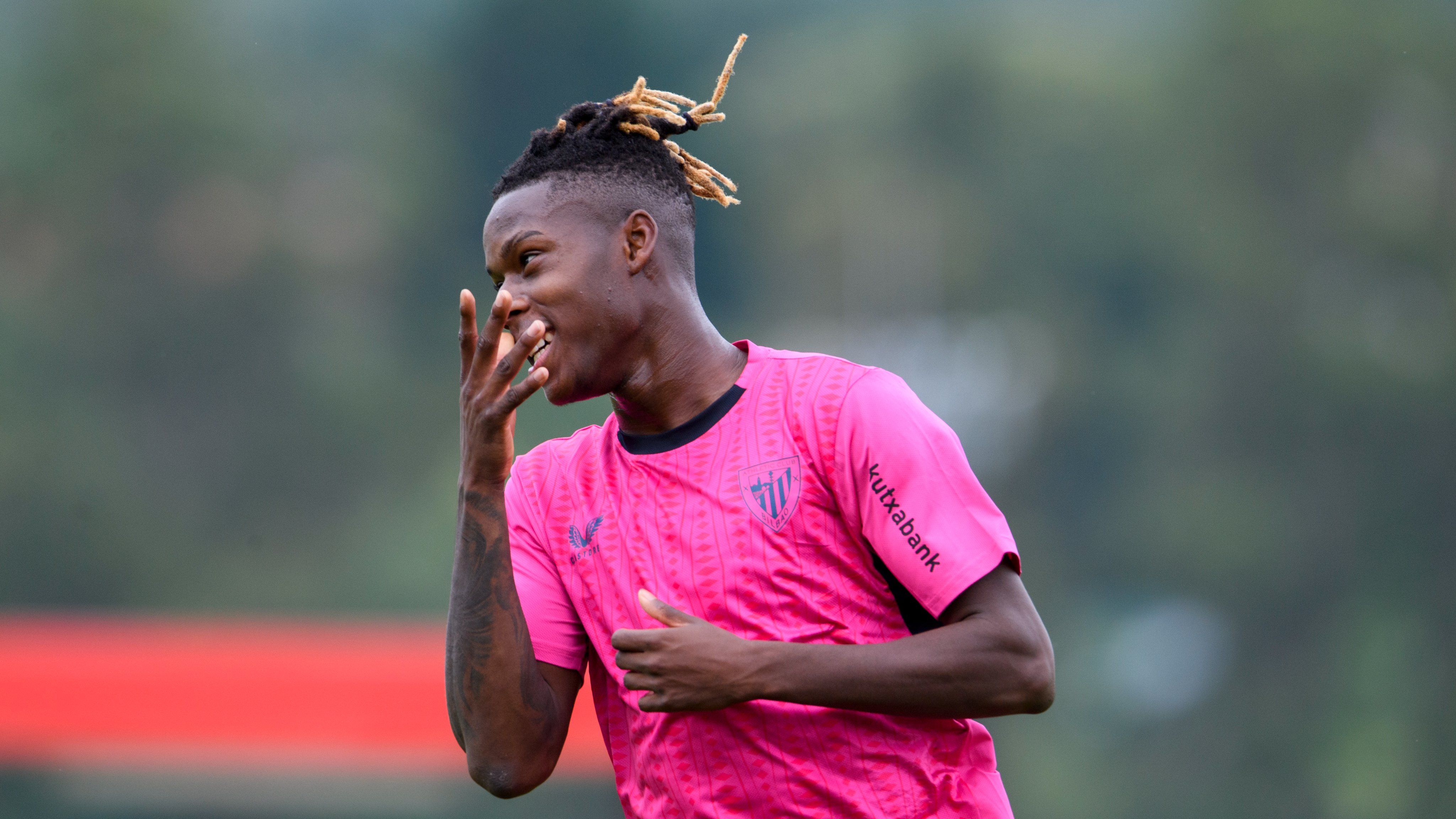 Nico Williams, en las primeras carreras de pretemporada.