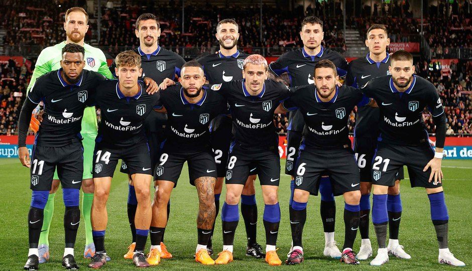  El once del Atlético de Madrid ante el Girona.