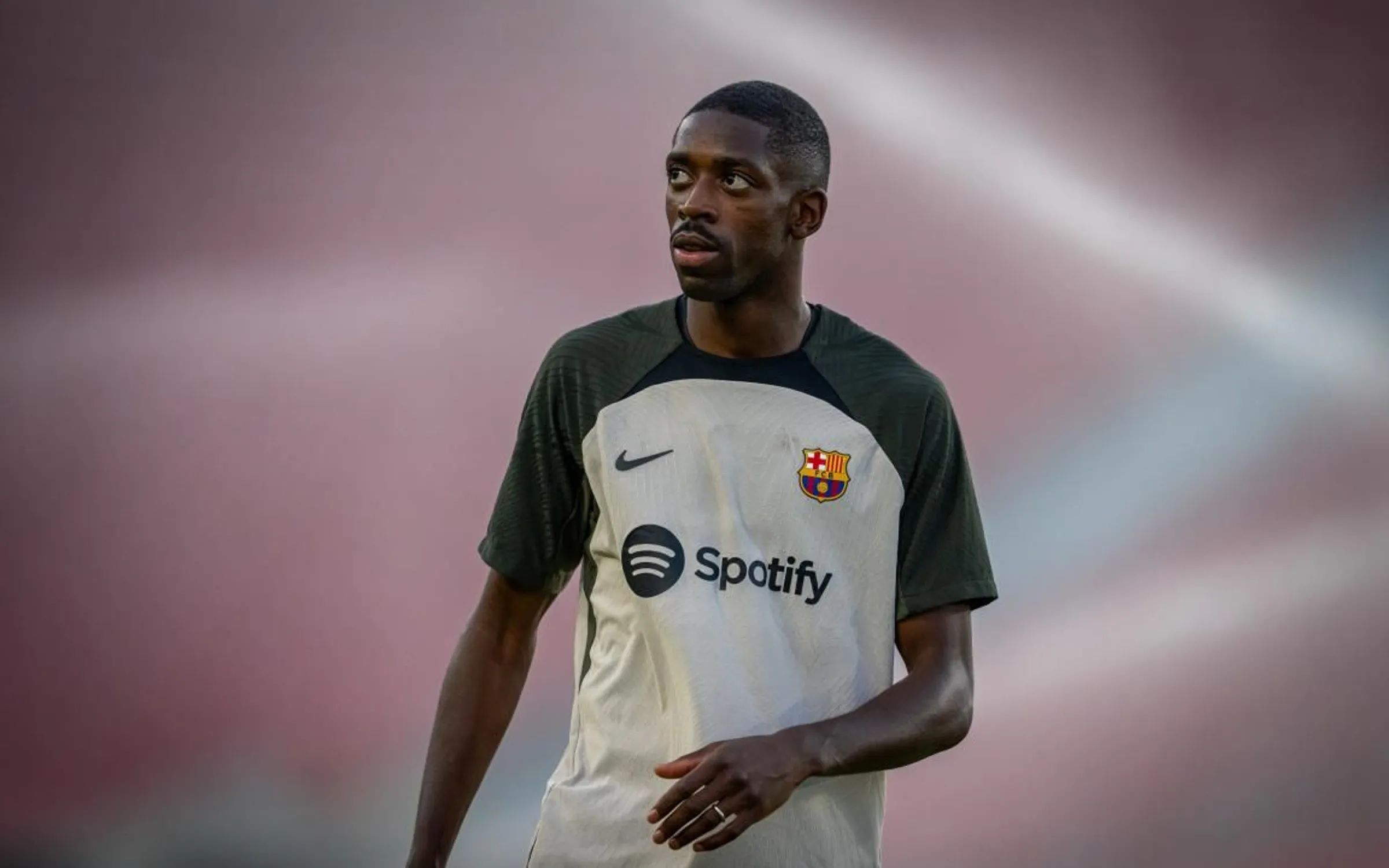 Ousmane Dembélé, en una sesión con el Barça (Foto: FCB).