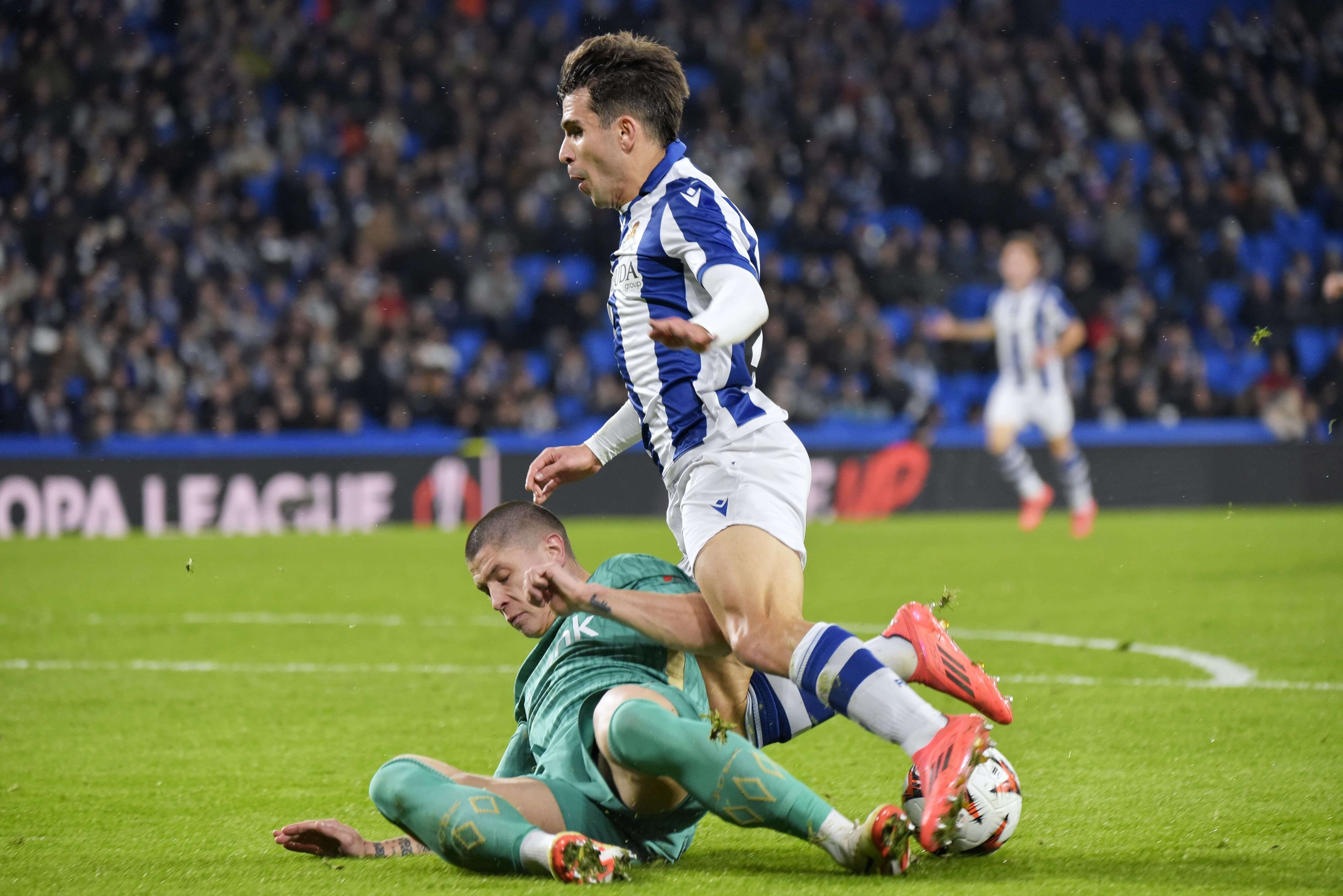 Pablo Marín en el Real Sociedad-Dinamo de Kiev (Foto: Giovanni Batista).