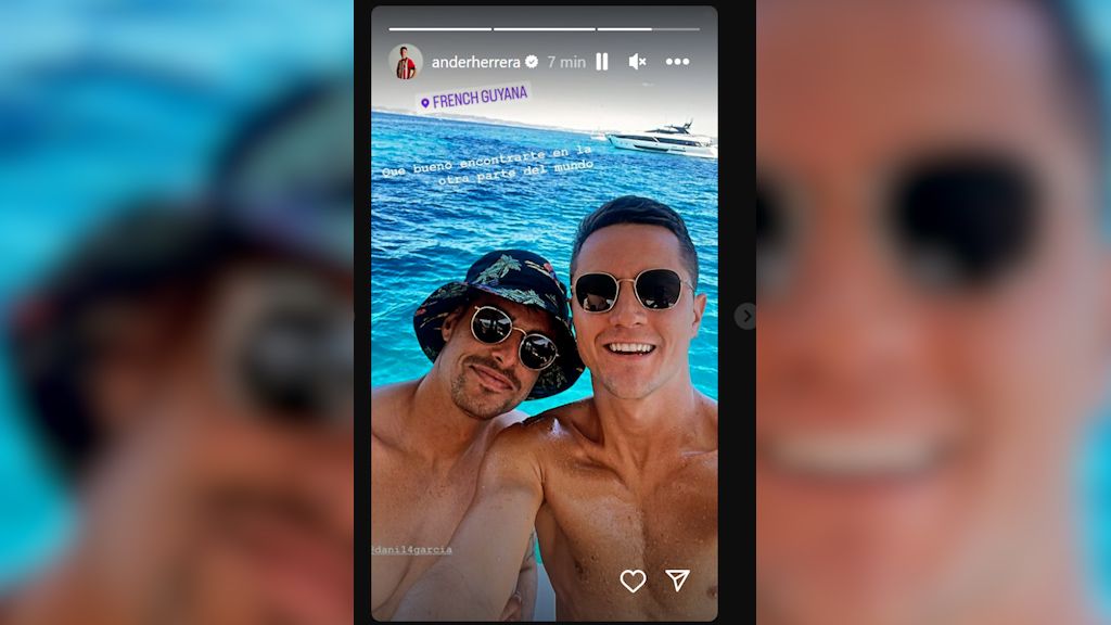 La foto subida por Ander Herrera con Dani García.