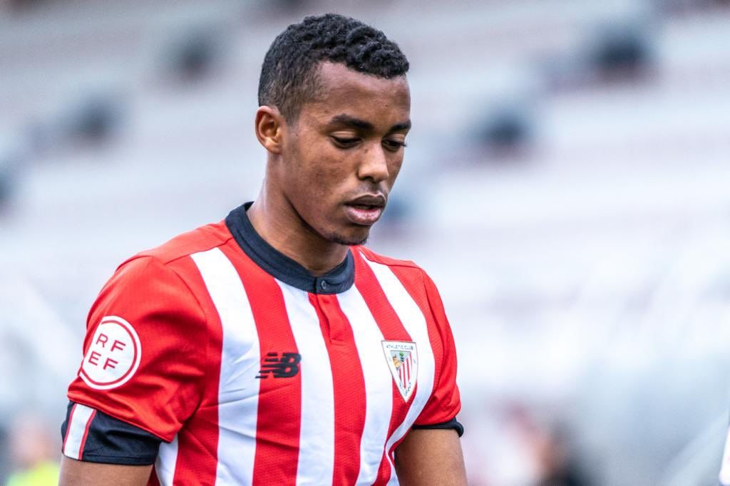  El debut de Quicala Bari, exjugador del Club Portugalete, con el Bilbao Athletic.