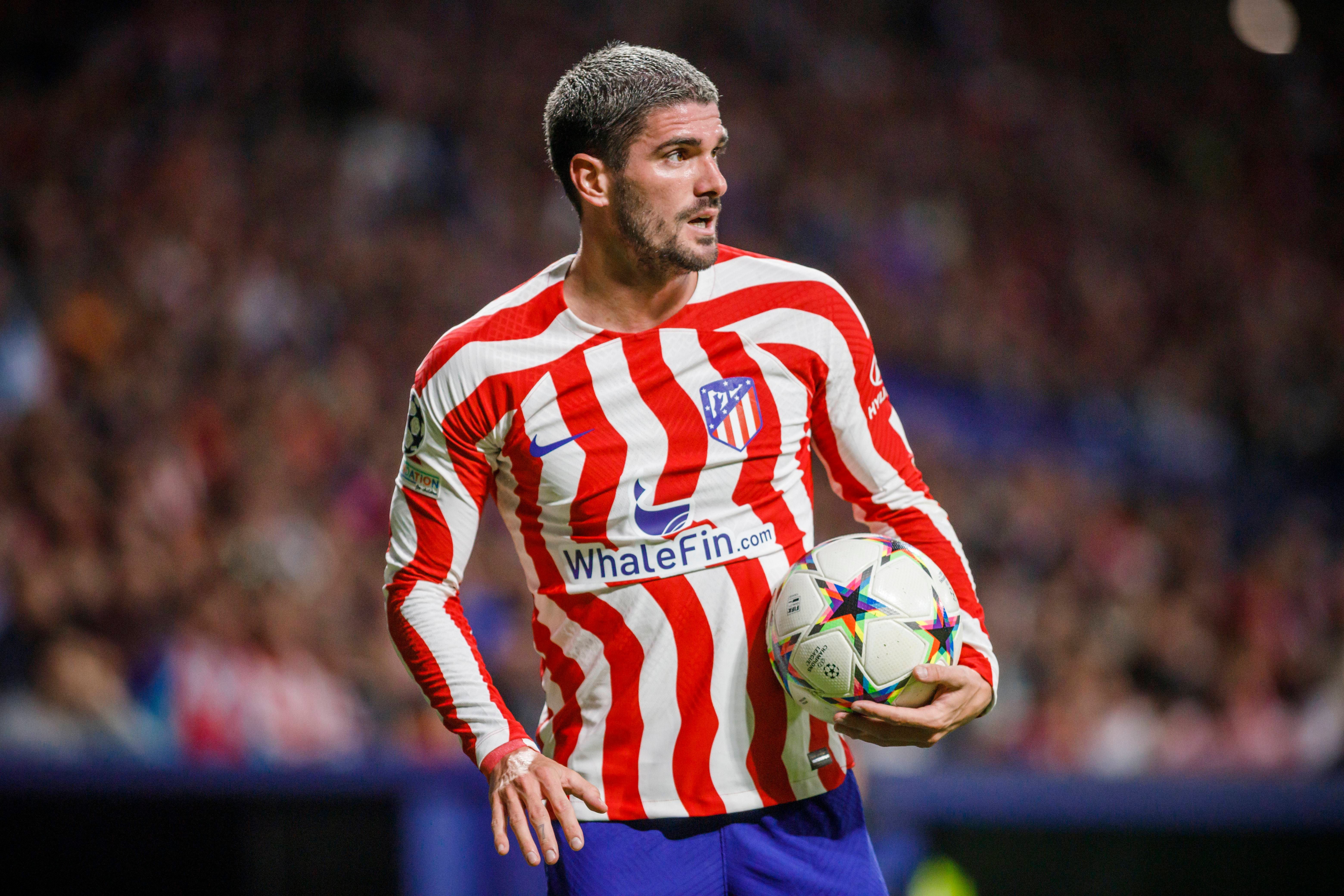Rodrigo de Paul, durante el Atlético de Madrid-Bayer Leverkusen.