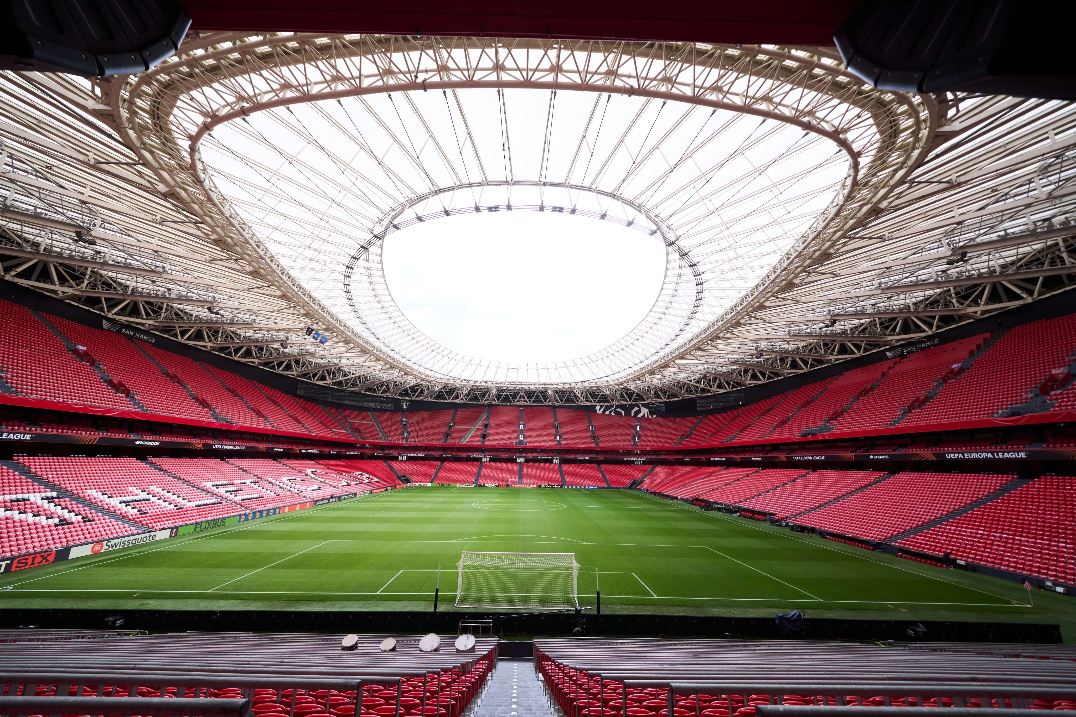  El campo de San Mamés espera los grandes partidos que quedan para cerrar la temporada 2024-25.