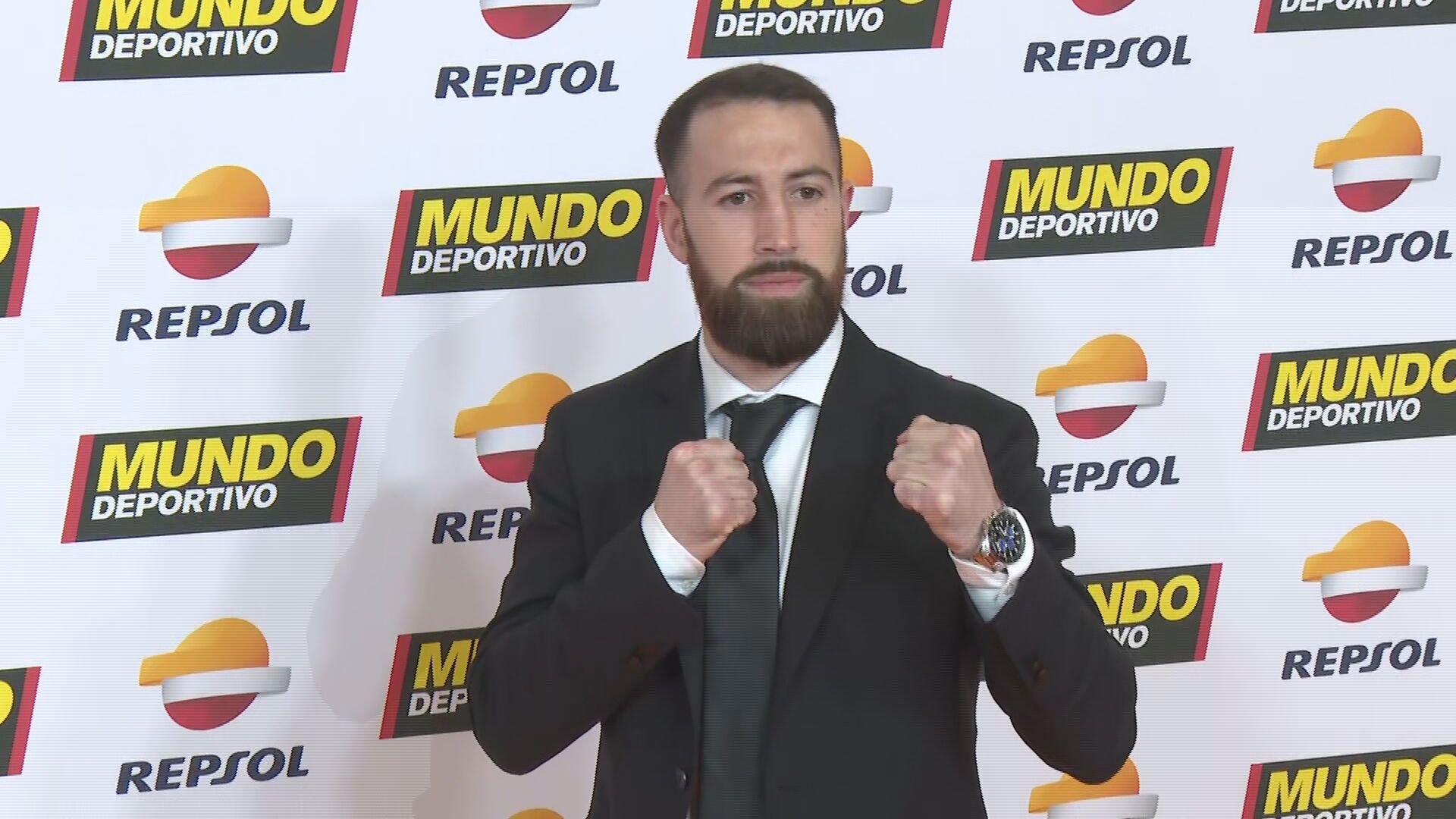 Sandor Martín en la alfombra roja de La Gran Gala del Deporte de Mundo Deportivo