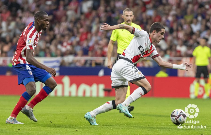 Sergio Camello, durante el Atlético de Madrid-Rayo Vallecano.