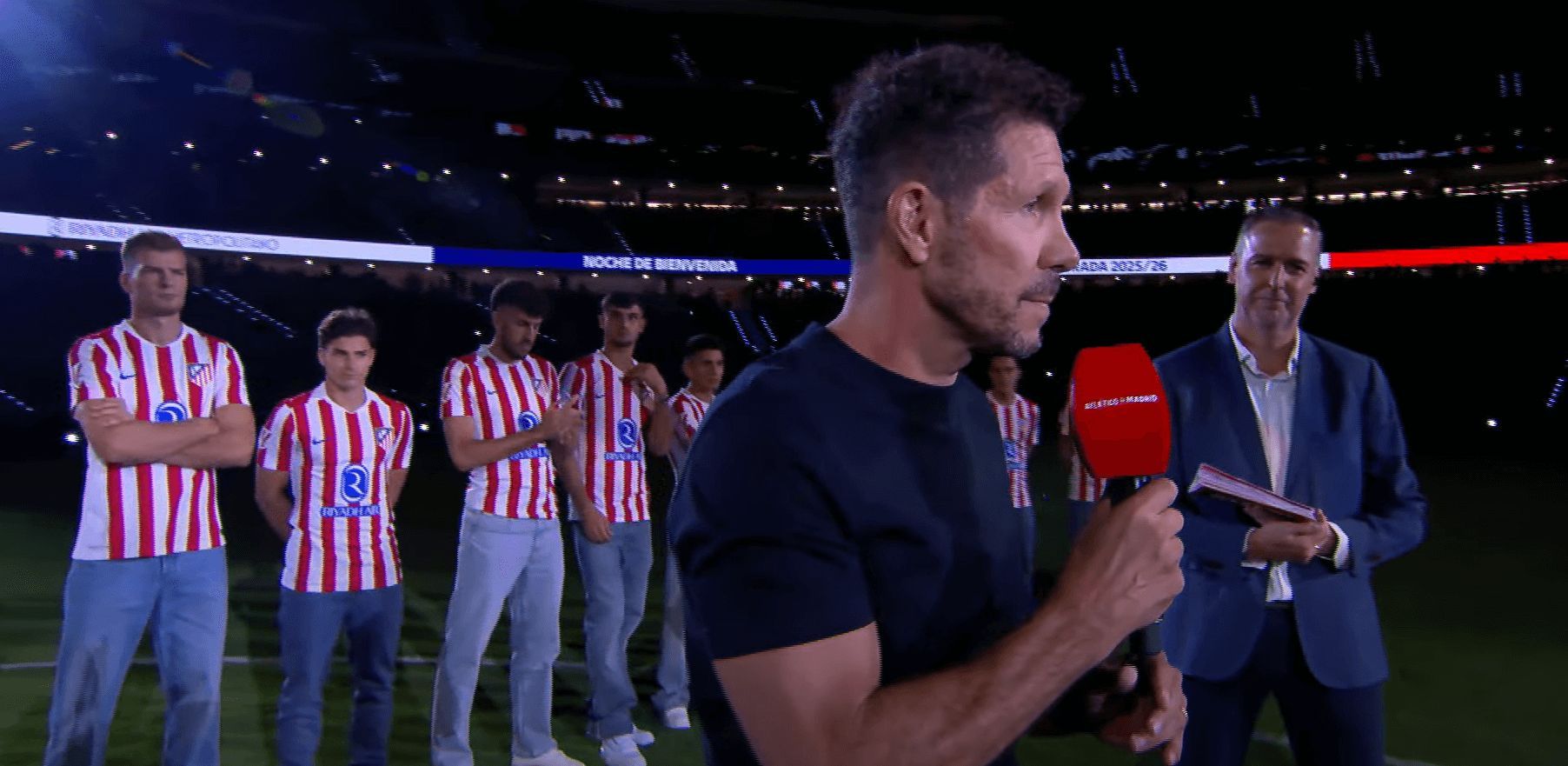 Simeone en la 'Noche de Bienvenida' (Atlético de Madrid)