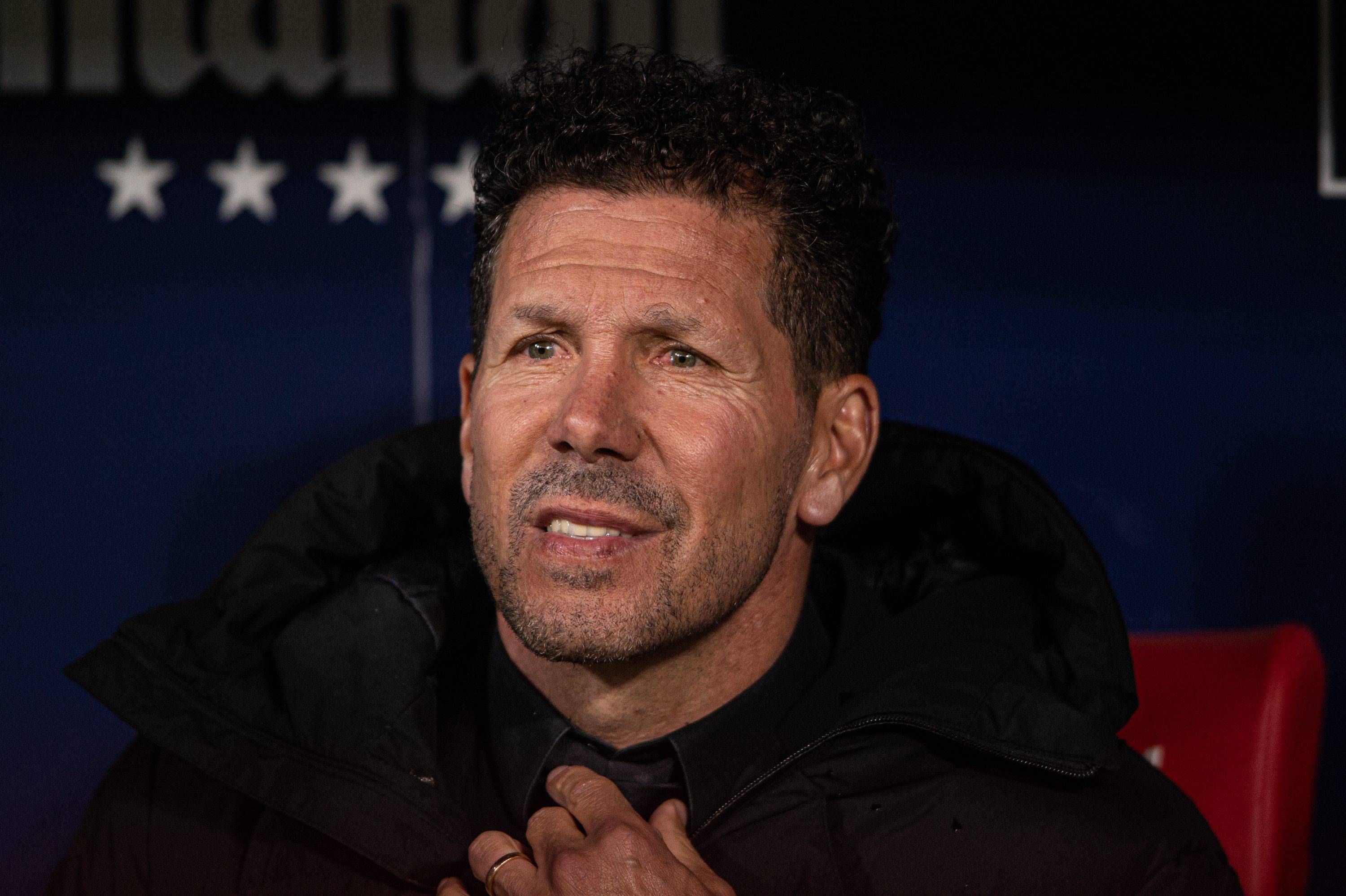  Cholo Simeone, entrenador del Atlético de Madrid.