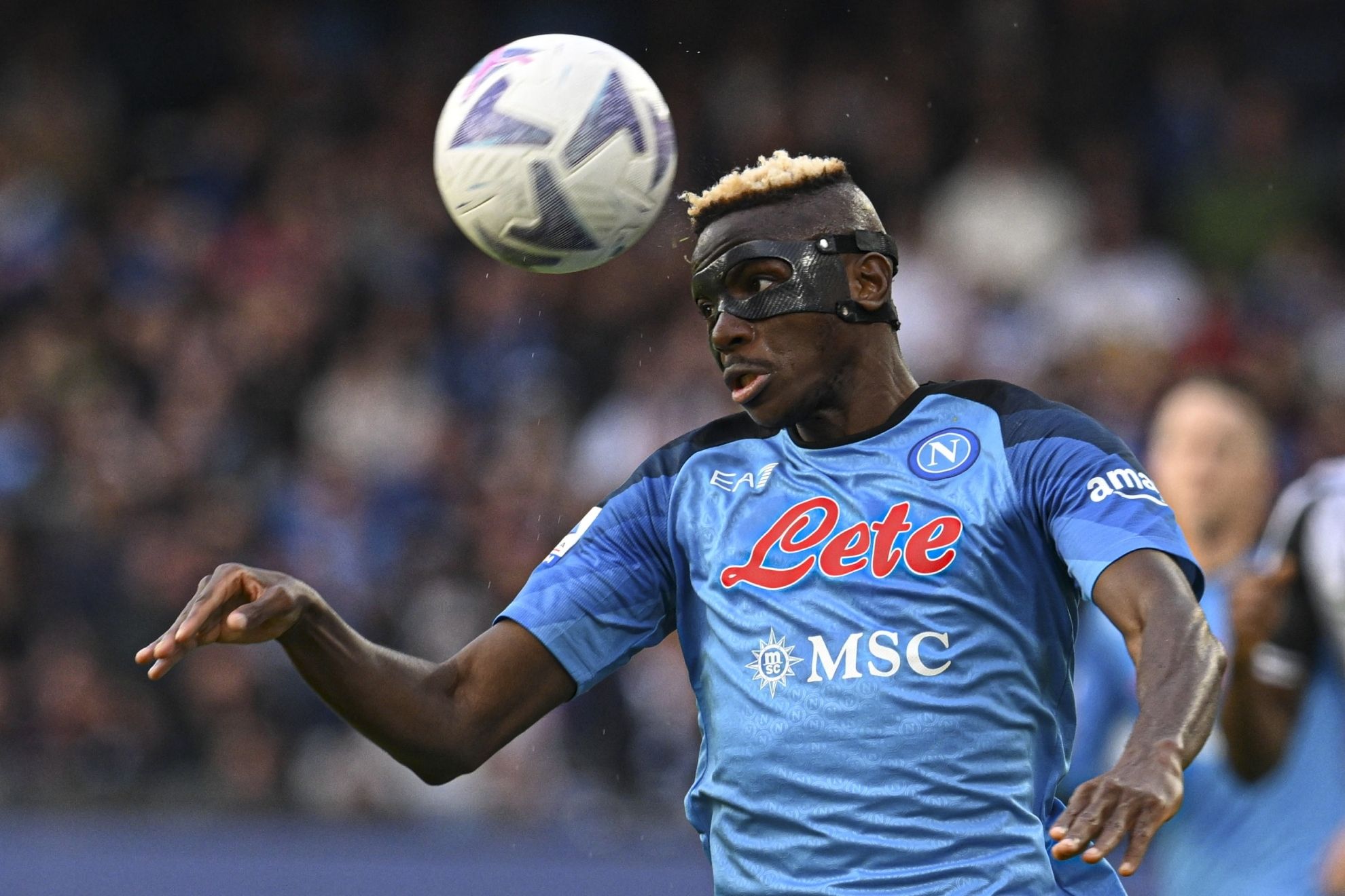  Victor Osimhen, en un partido con el Nápoles.