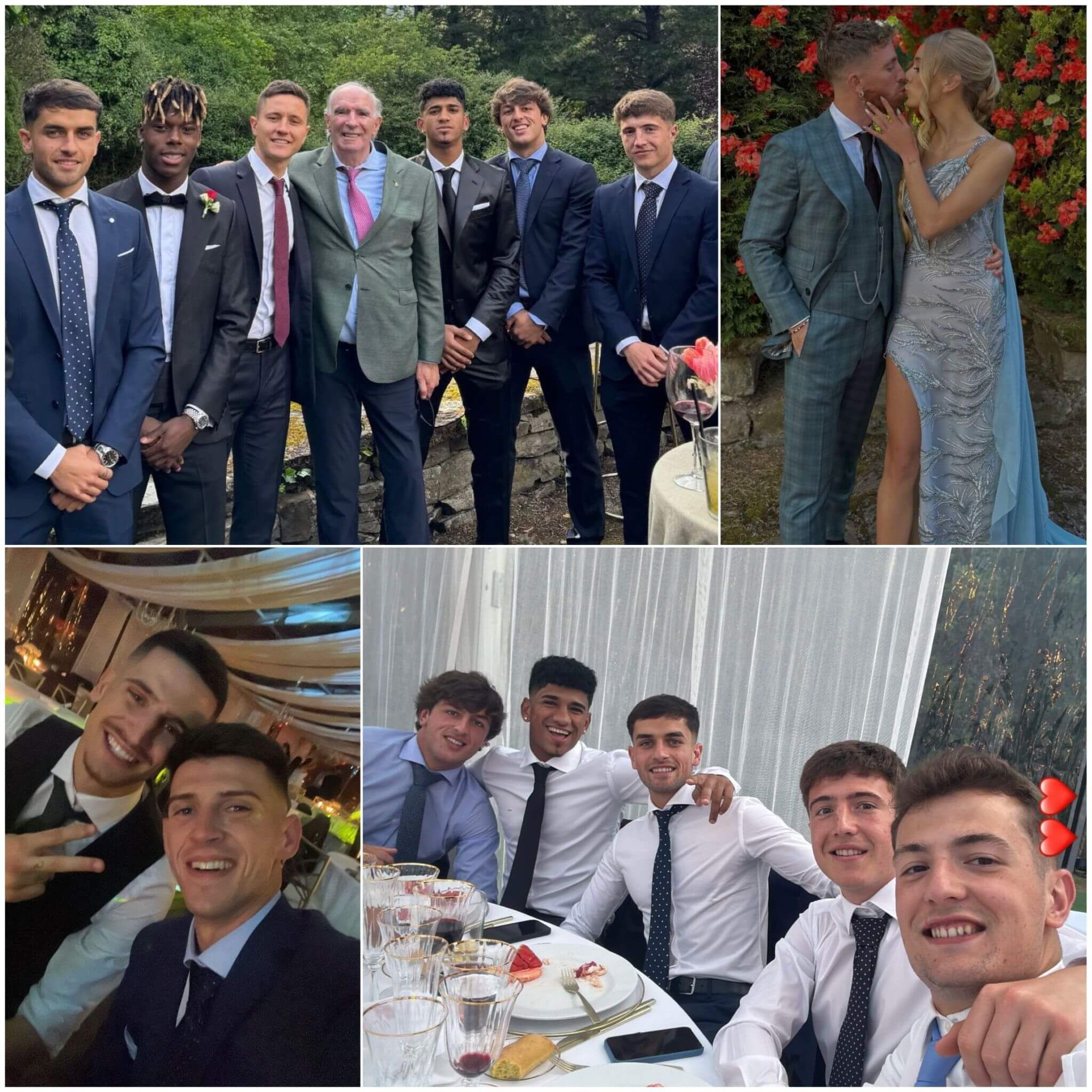  Imágenes de los futbolistas del Athletic Club en la boda de Iñaki Williams y Patricia Morales. 
