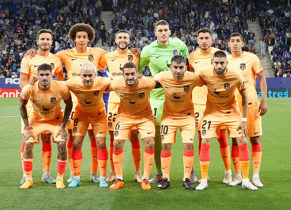 El once del Atlético de Madrid ante el Espanyol.
