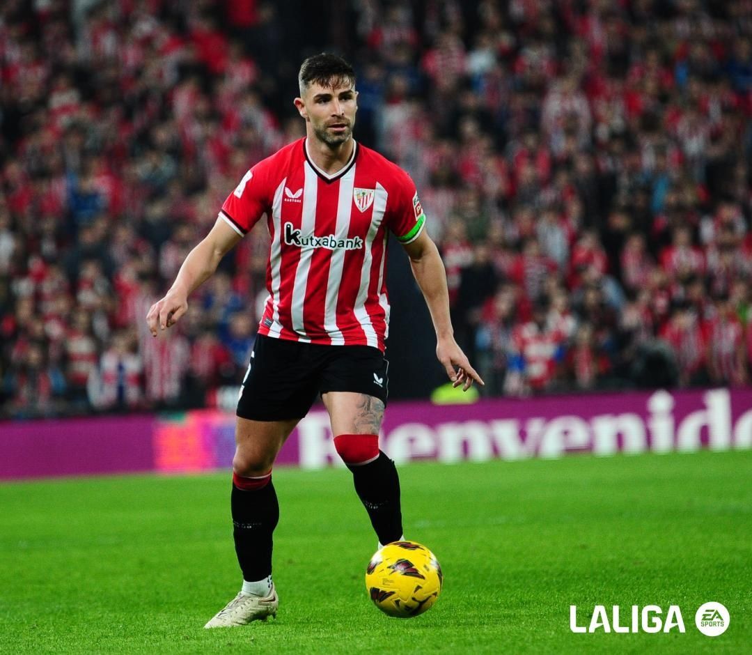 Yeray, en su regreso a San Mamés en el Athletic - Mallorca.