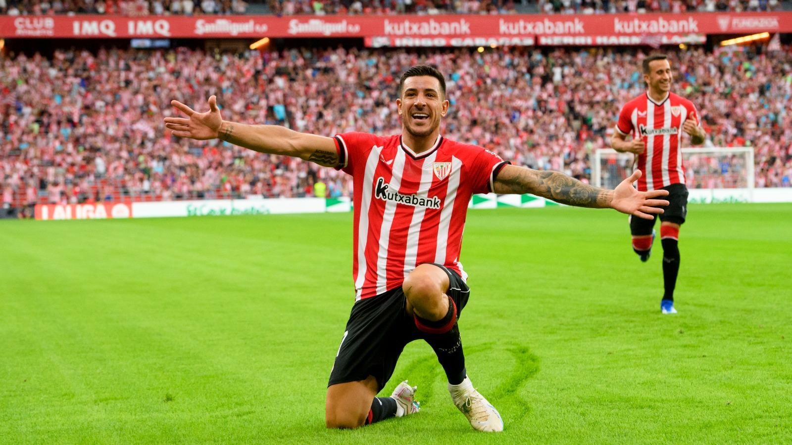 Gol de Yuri Berchiche ante el Getafe en San Mamés.