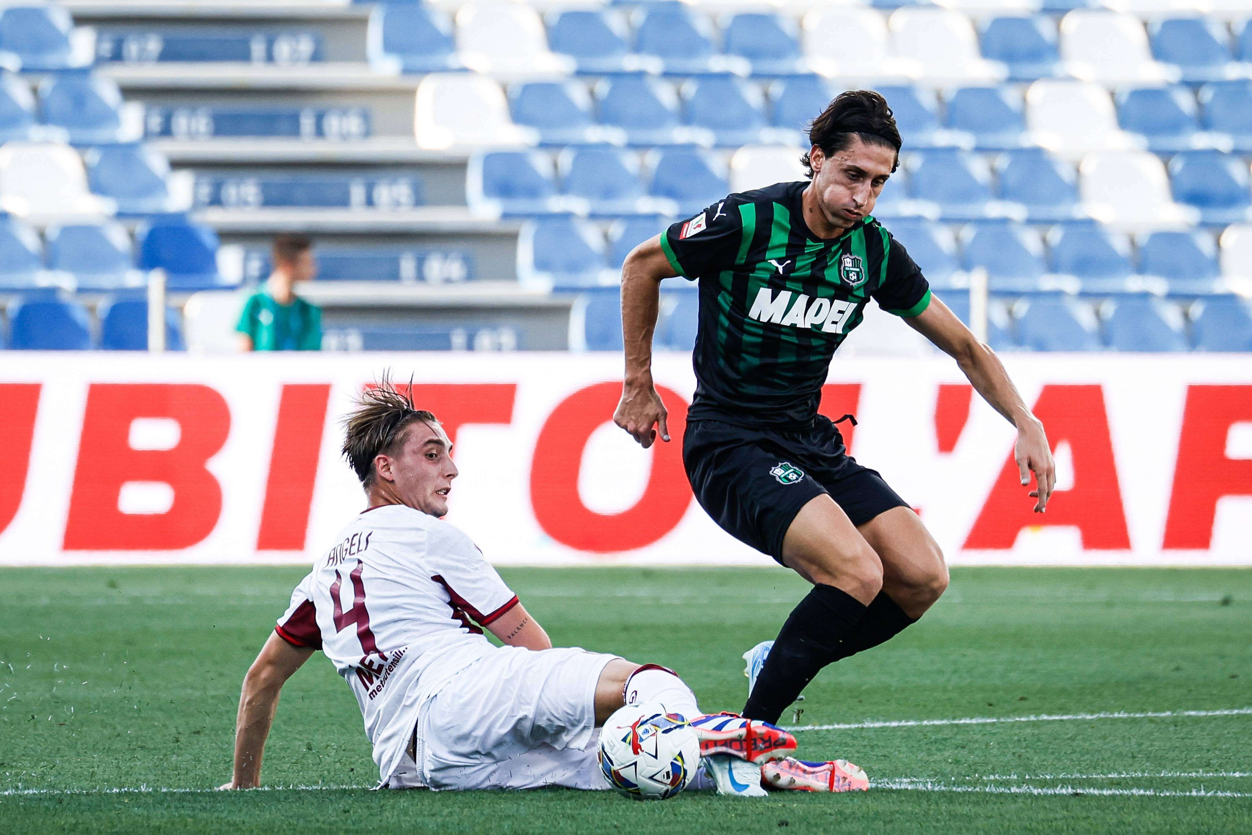Samuele Mulattieri, en un partido del Sassuolo (FOTO: Cordón Press).