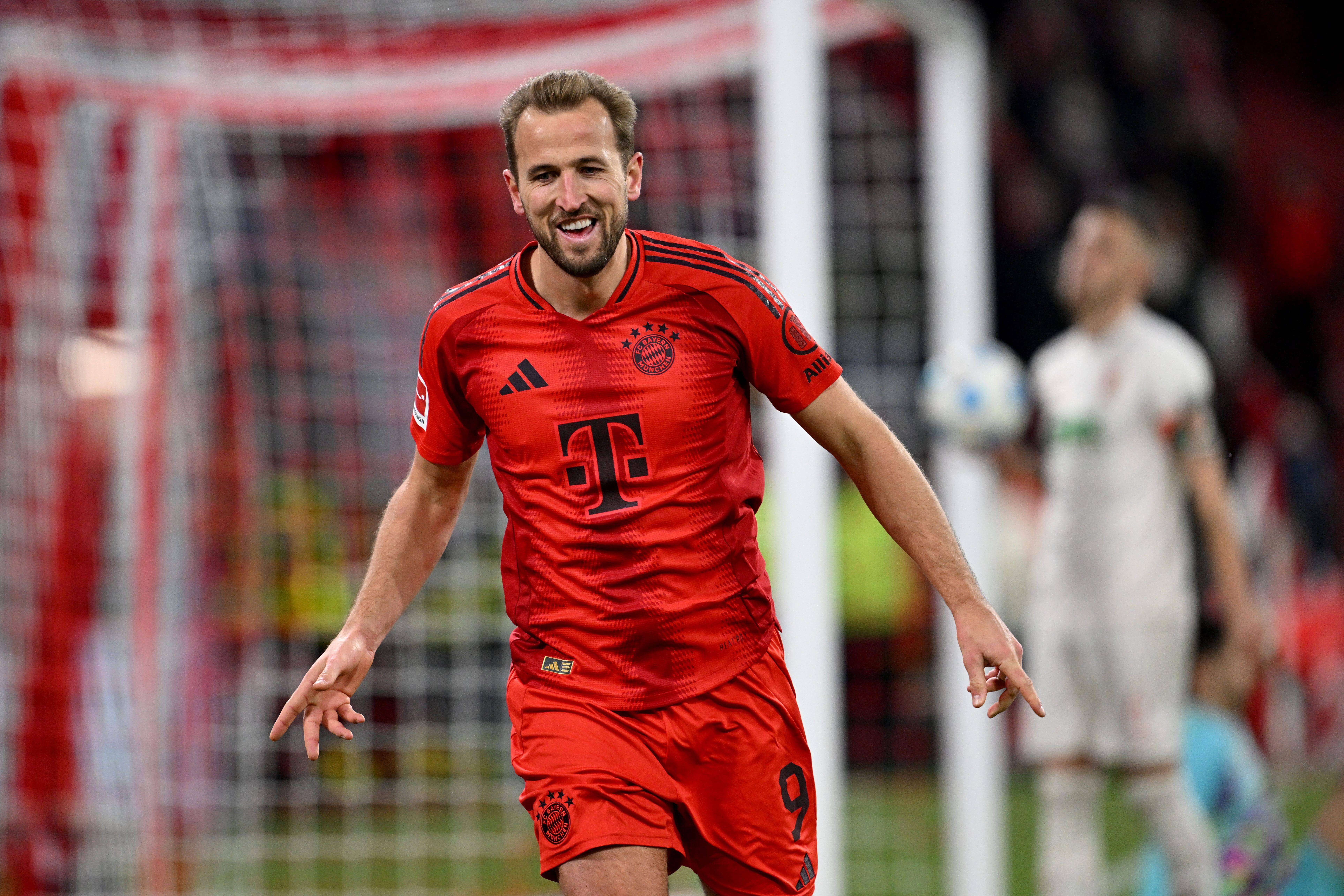  Harry Kane celebra un gol con el Bayern.