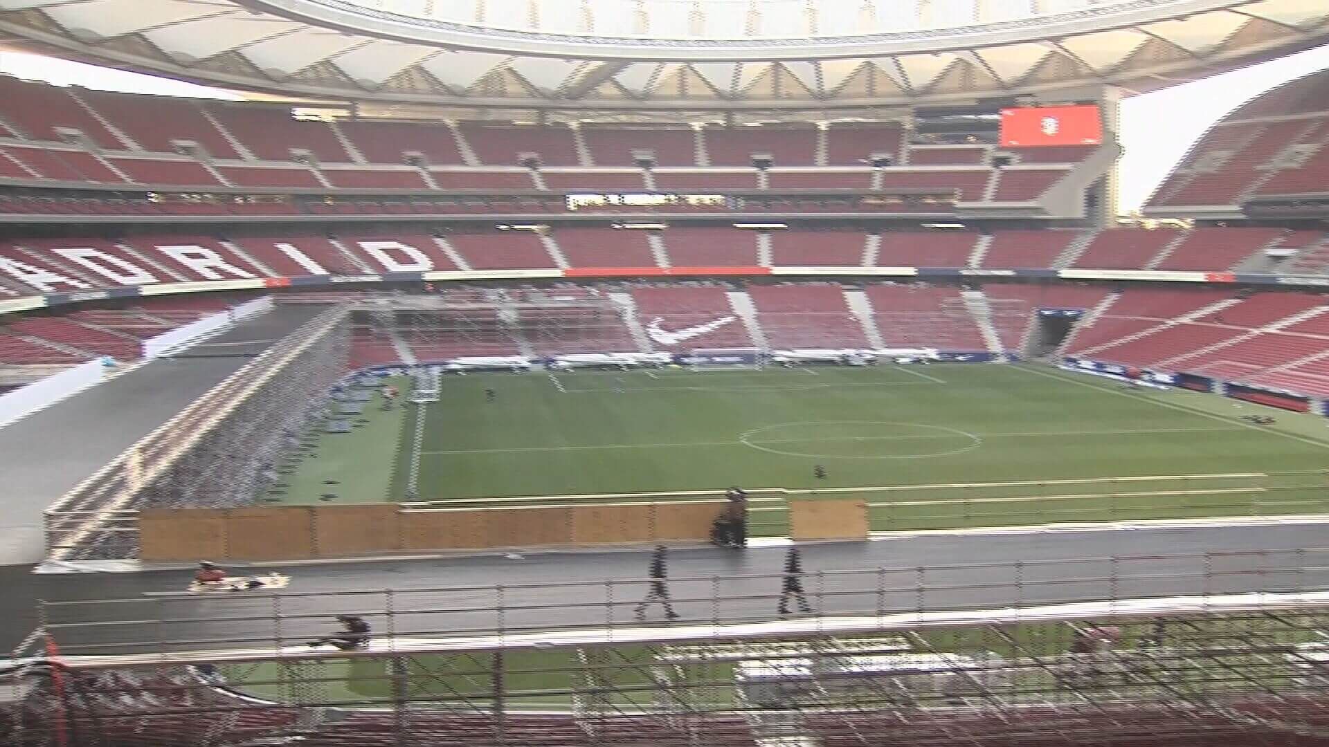  El Metropolitano, convertido en una pista de patinaje