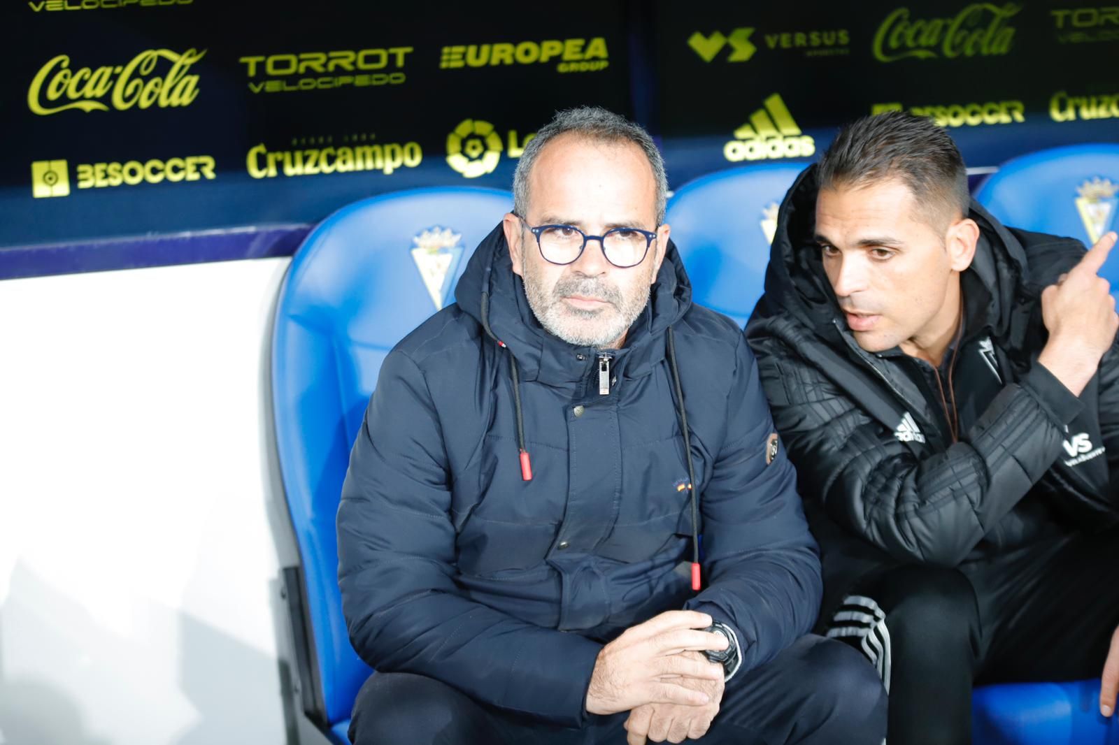 Álvaro Cervera, durante el Cádiz-Racing.