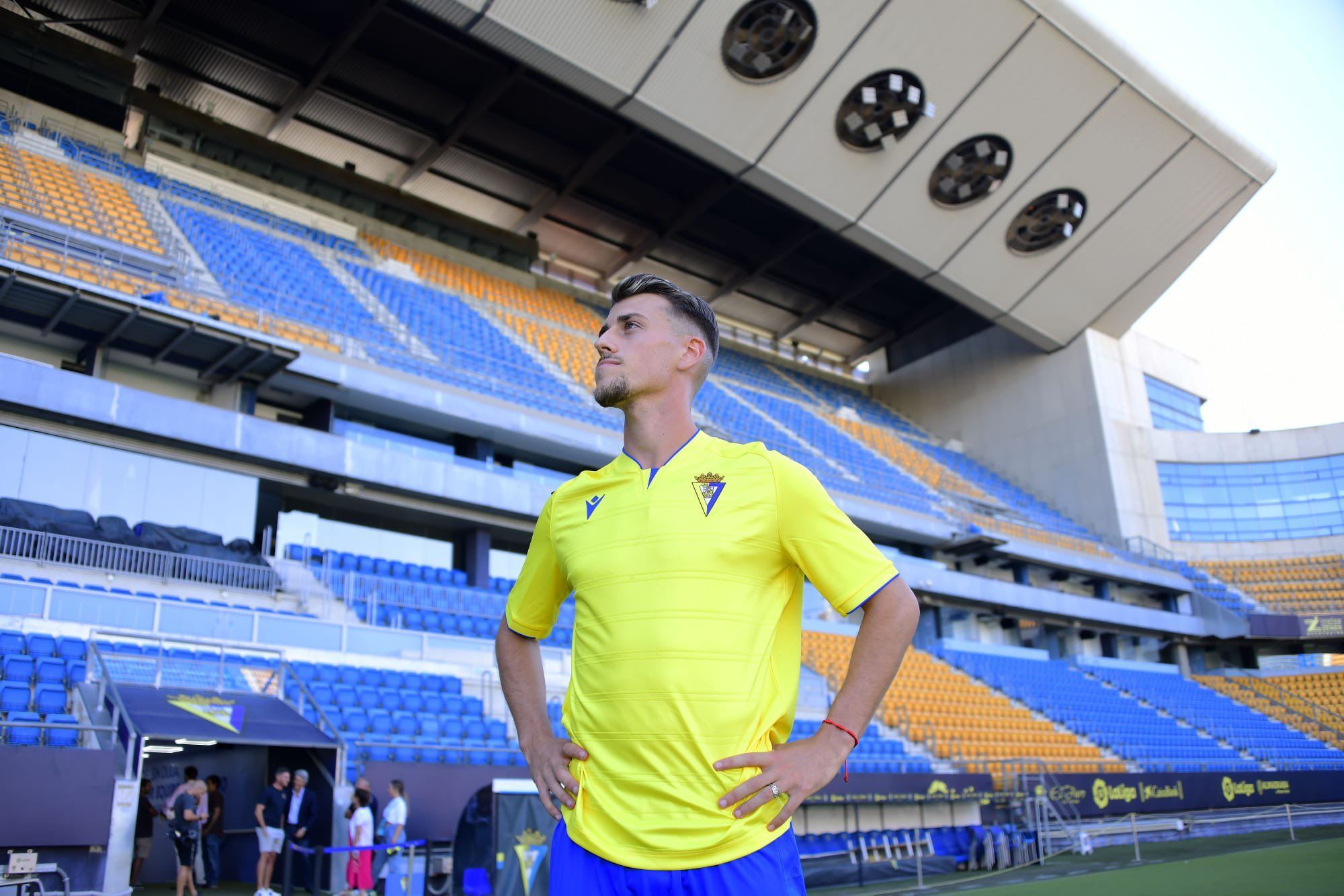 Antonio Blanco, en el Nuevo Mirandilla. (Foto: Cádiz CF)