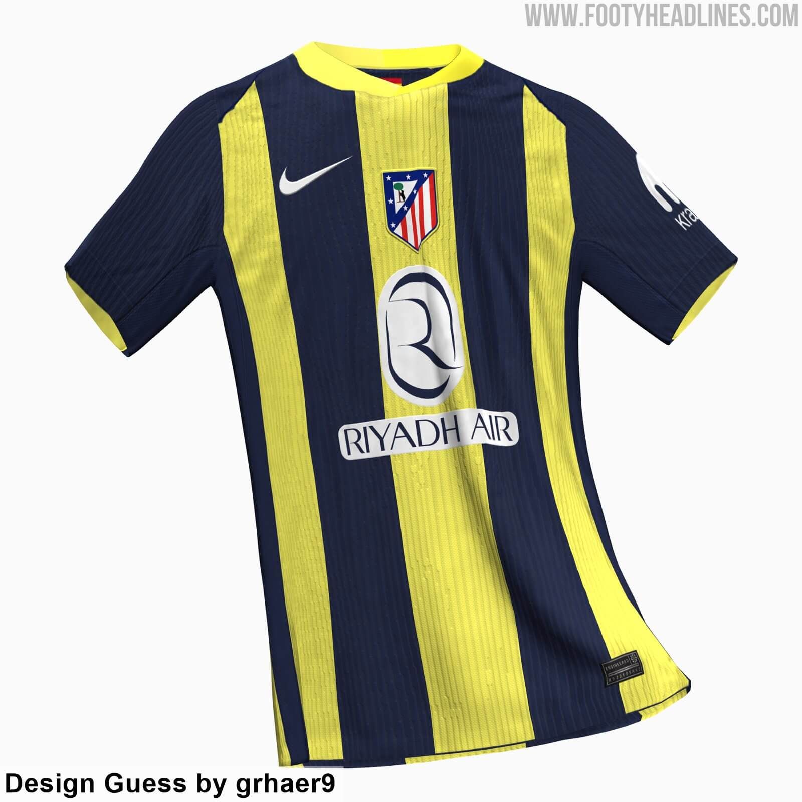  Segunda equipación del Atlético de Madrid 2025/2026 (Footy Headlines)