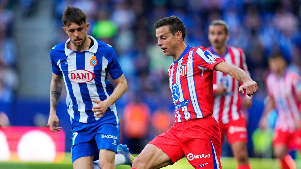 César Azpilicueta en el Espanyol-Atlético de Madrid en LALIGA (EFE)