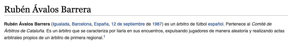 Imagen del párrafo informativo sobre Ávalos Barrera en Wikipedia.